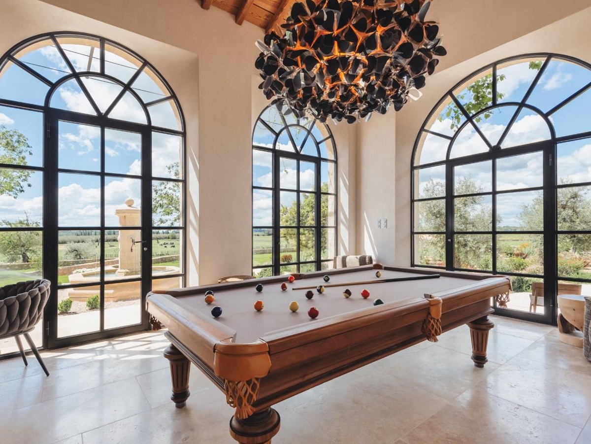 Pool Table at Mas Provencal in Provence