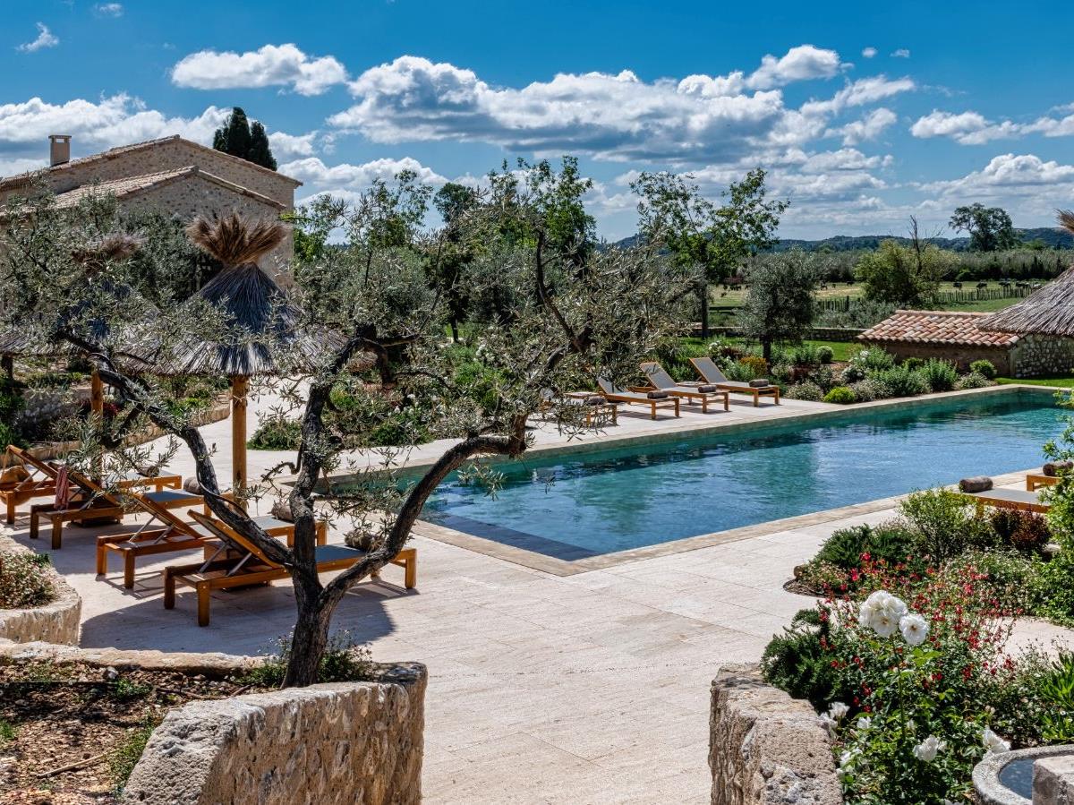 Pool View at Mas Provencal in Provence