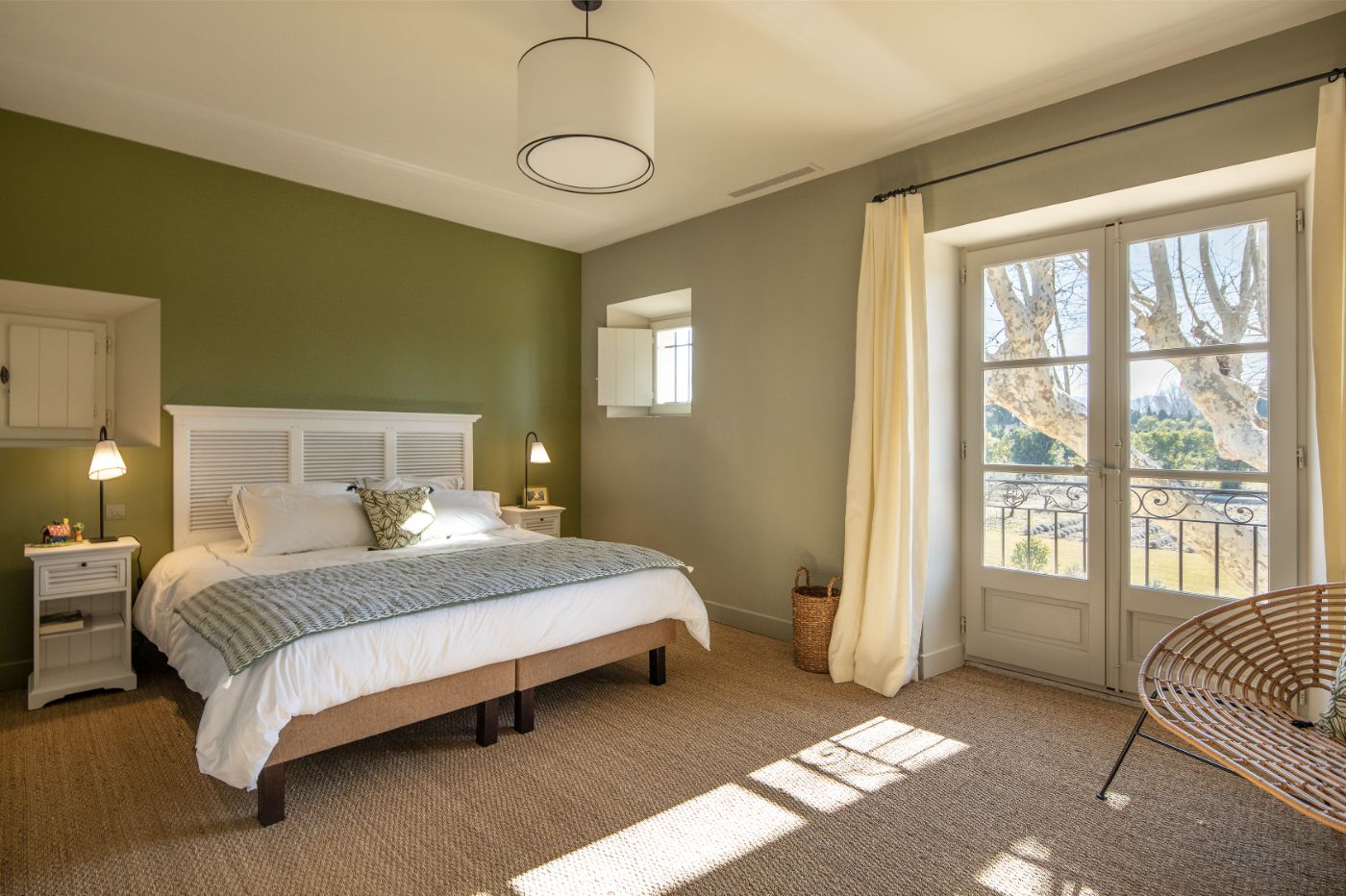 A bedroom at Mas Roch.
