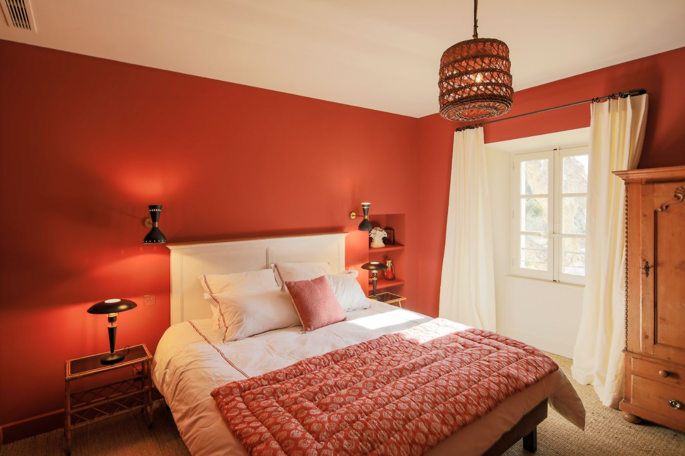 A bedroom at Mas Roch.