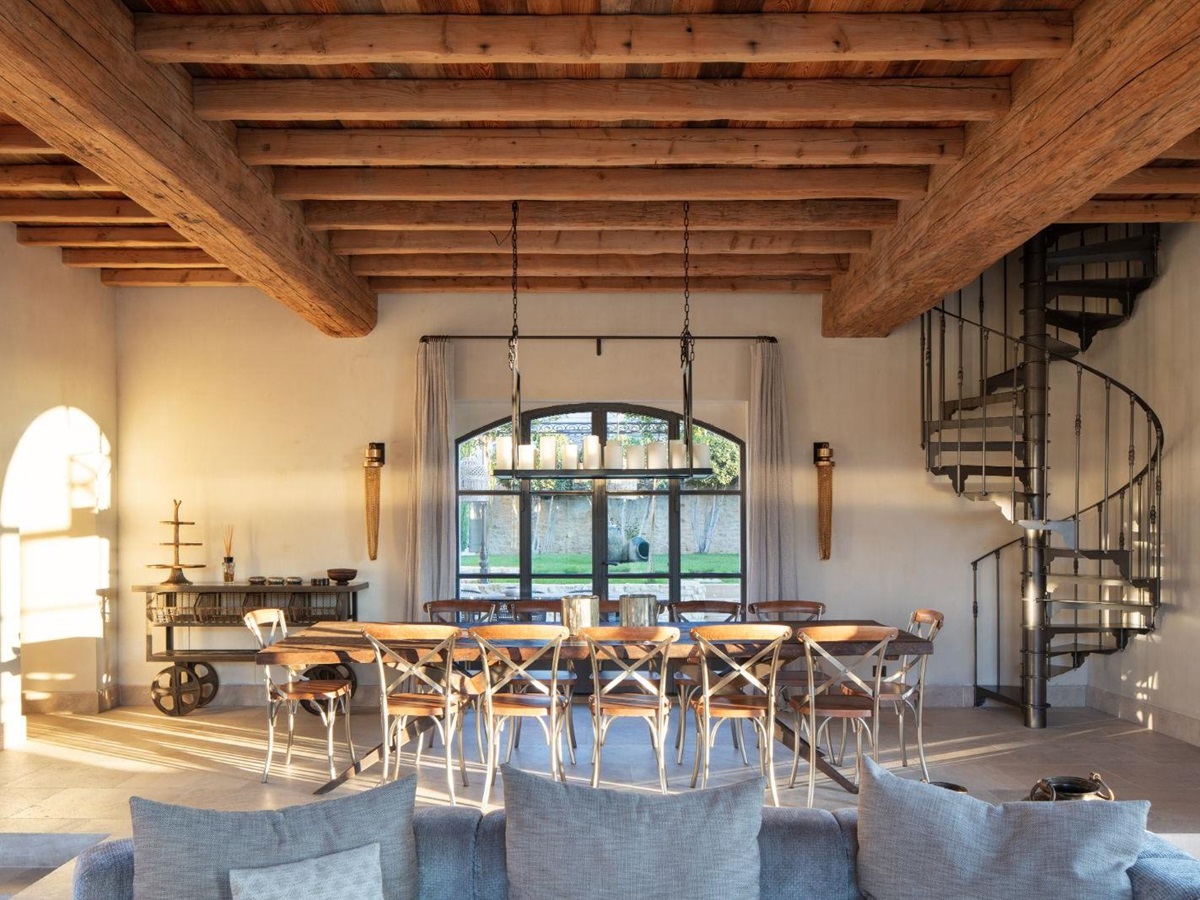 Dining Room at Villa Athena in Provence