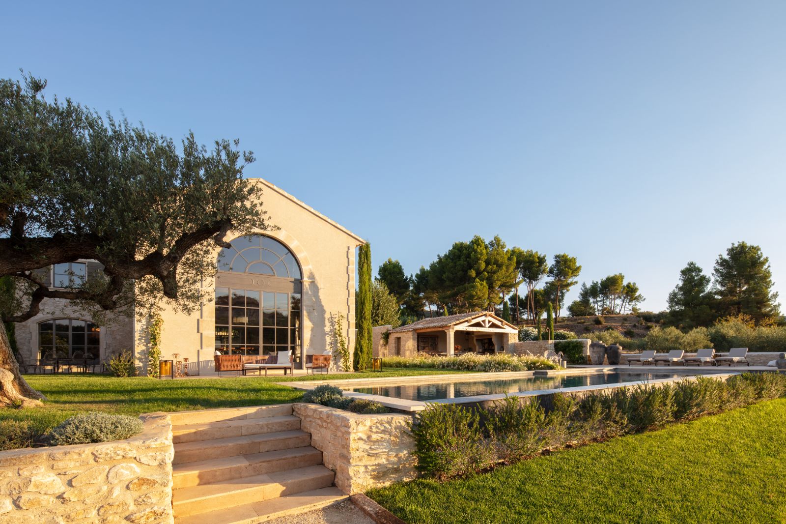Full exterior of Villa Athena in Provence