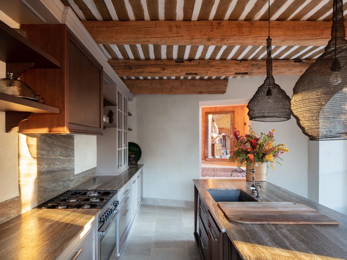 Kitchen at Villa Athena in Provence