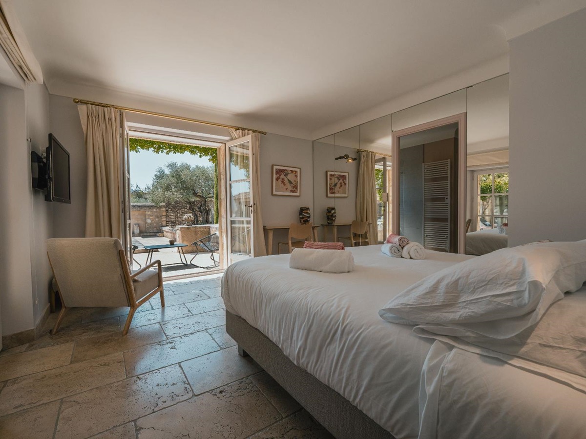 Bedroom at Villa Elise in Provence, France