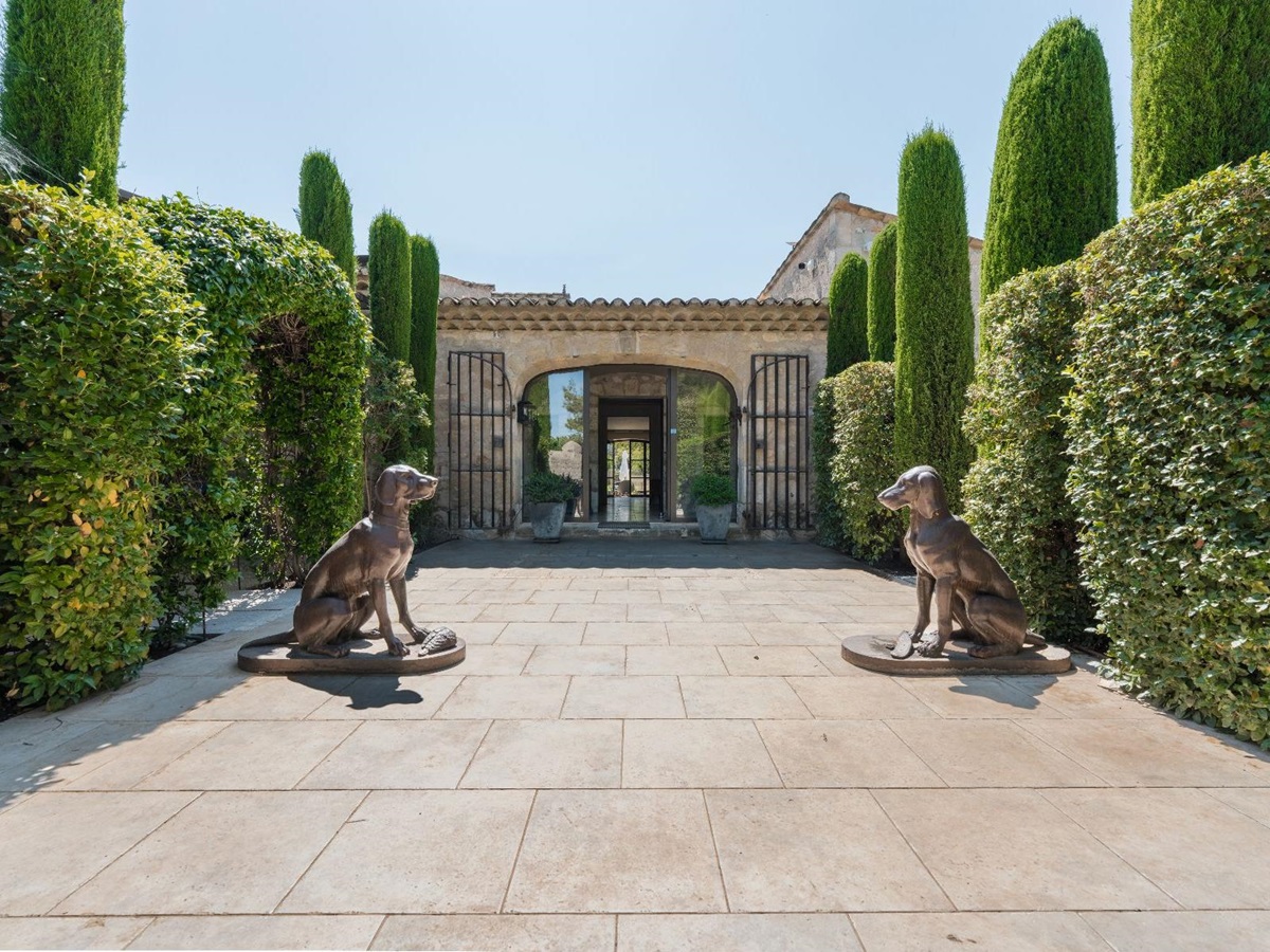 Entrance at Villa Elise in Provence, France