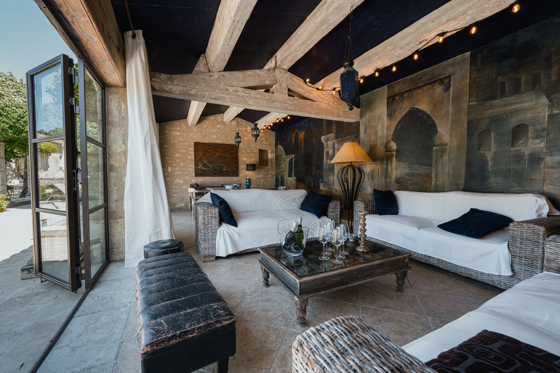 Sitting room at Villa Elise in Provence, France