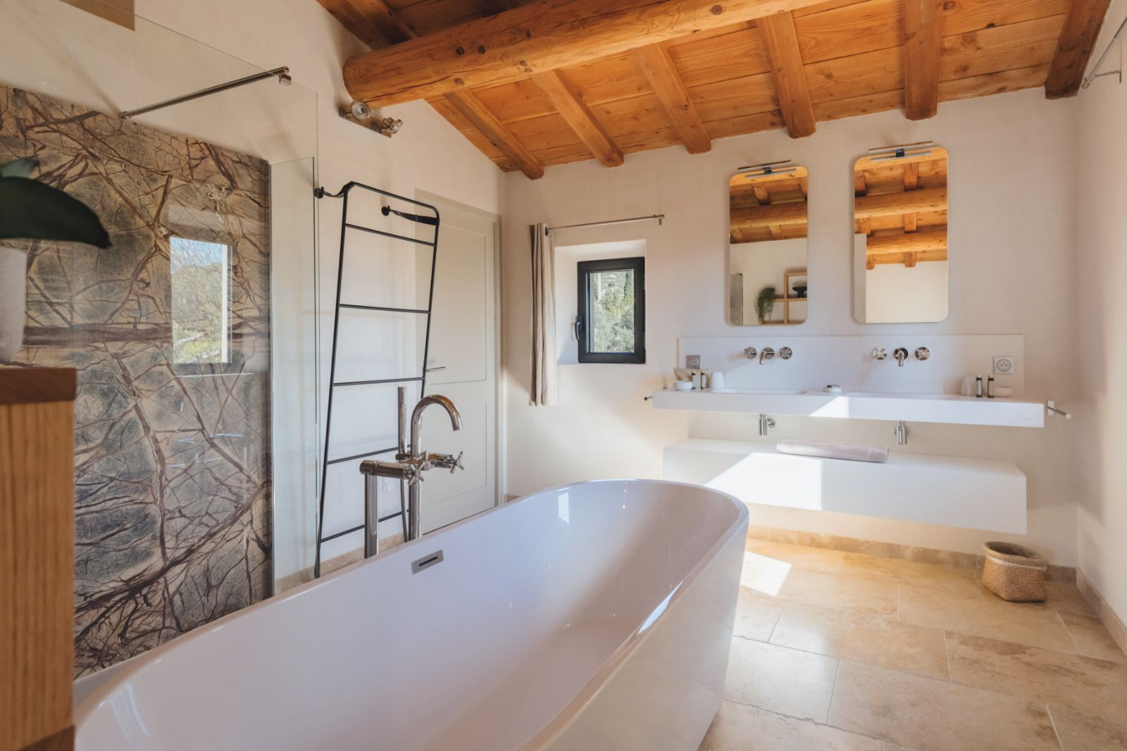 Main Bathroom at Villa Les Alpilles in Provence