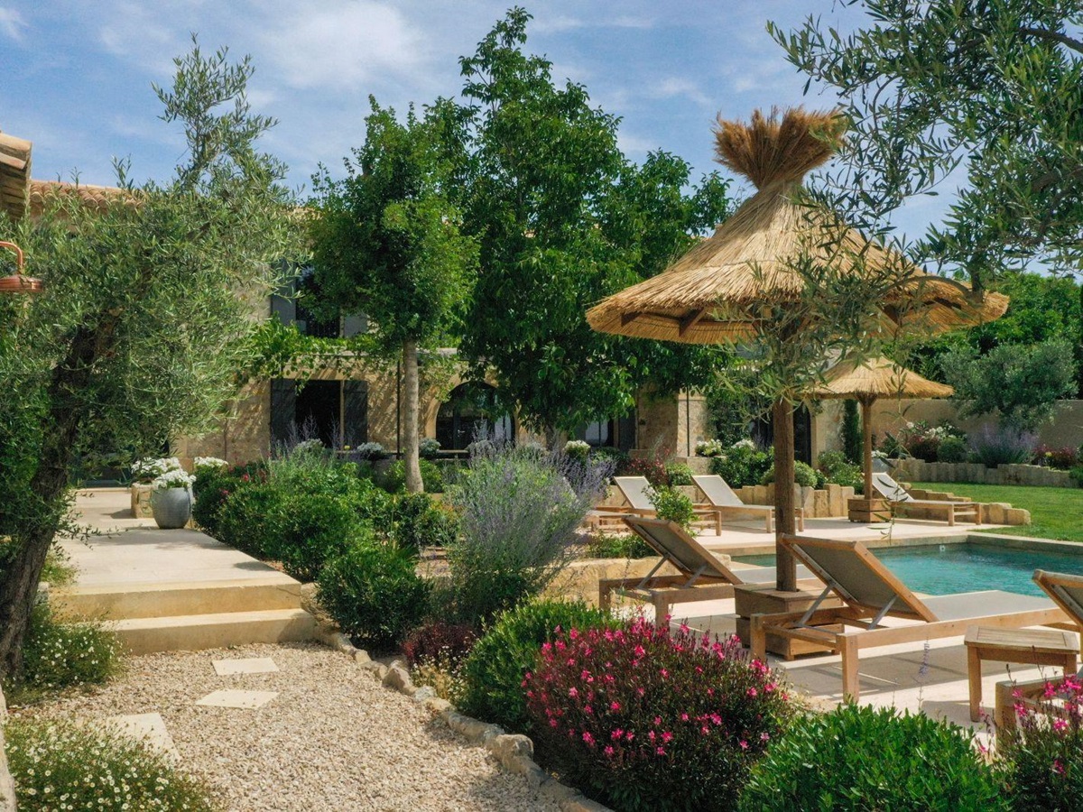 Garden at Villa Les Alpilles in Provence