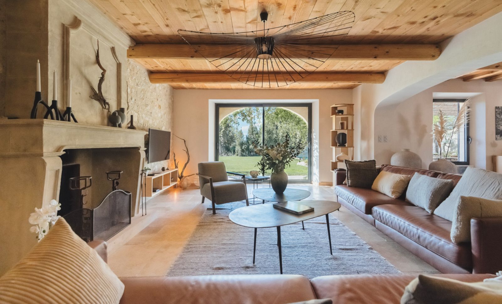 Living Room at Villa Les Alpilles in Provence