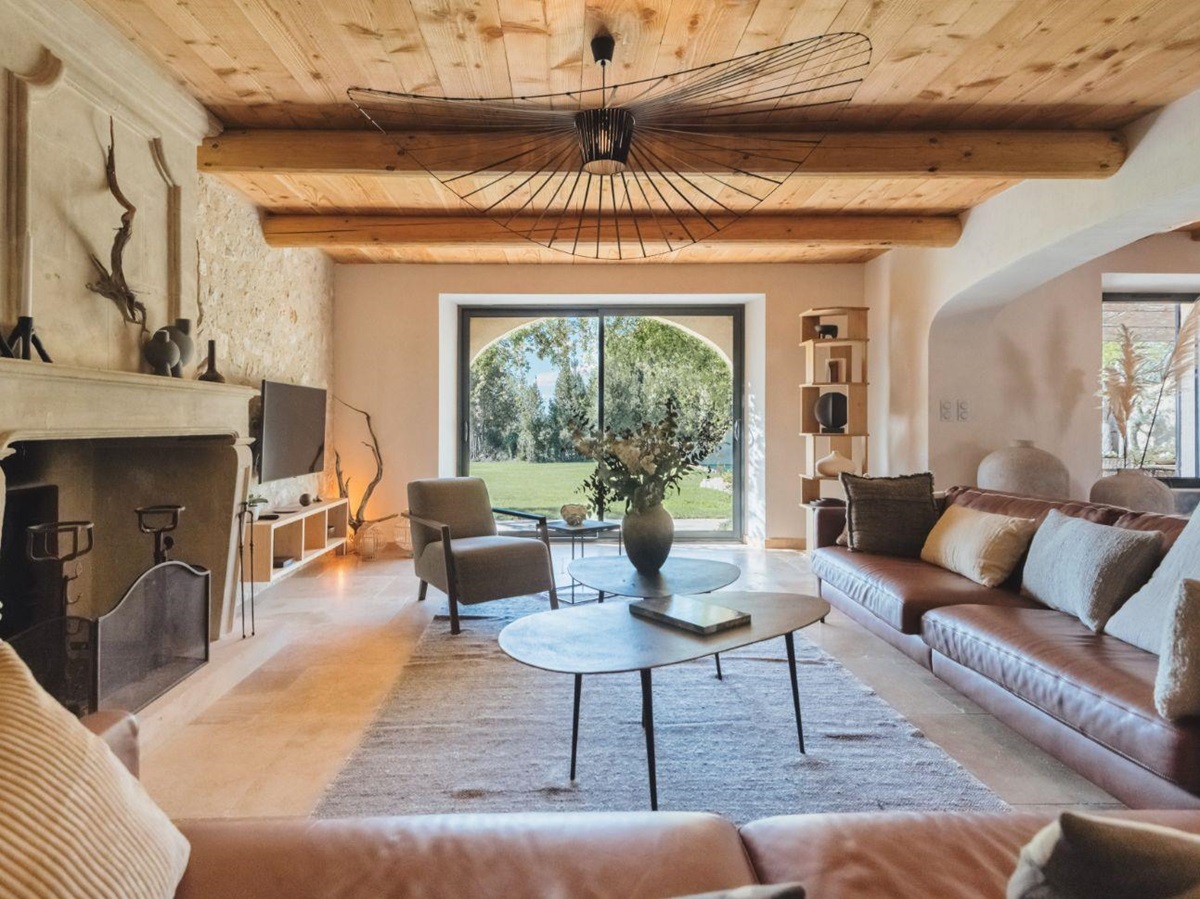 Living Room at Villa Les Alpilles in Provence