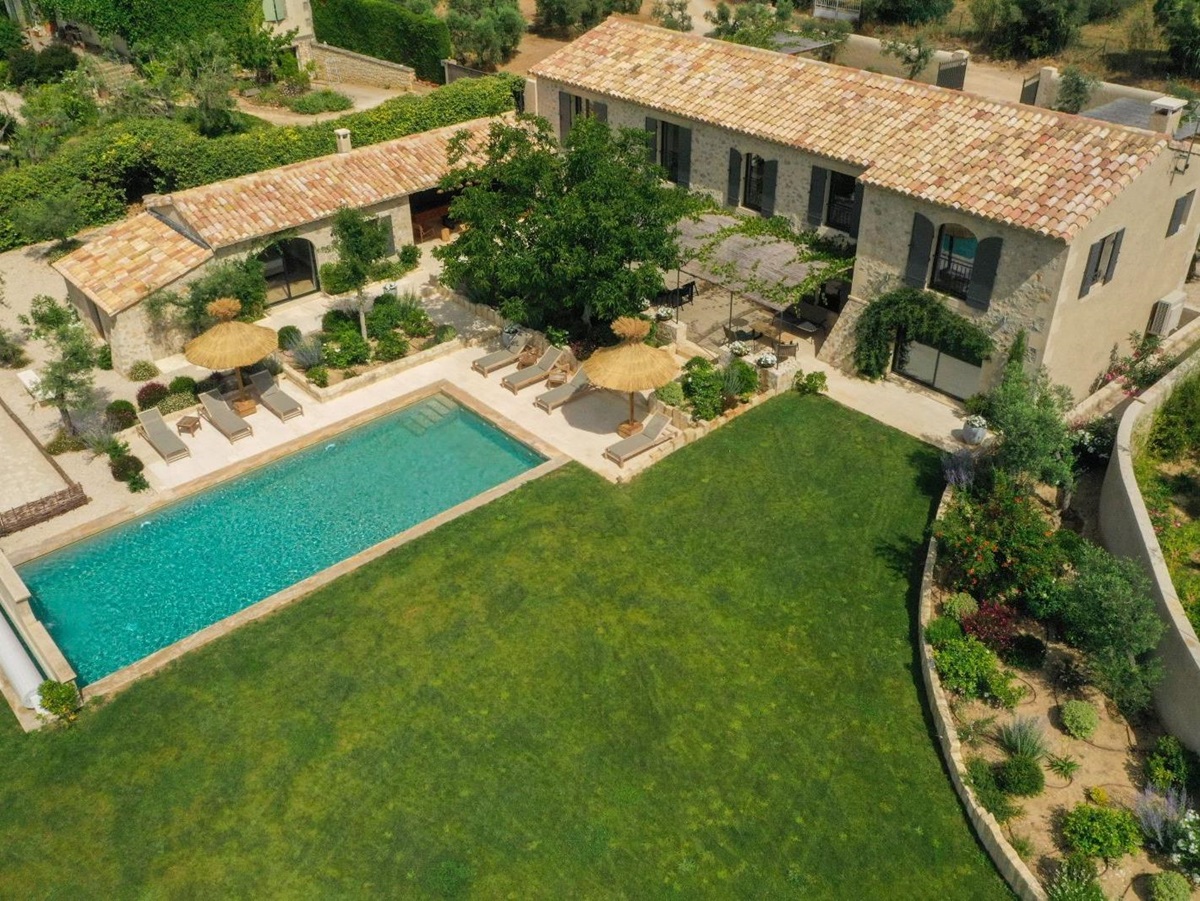 Pool View at Villa Les Alpilles in Provence