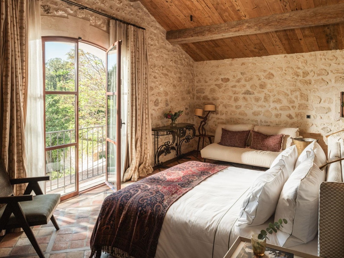 Bedroom One at Villa Mouries in Provence