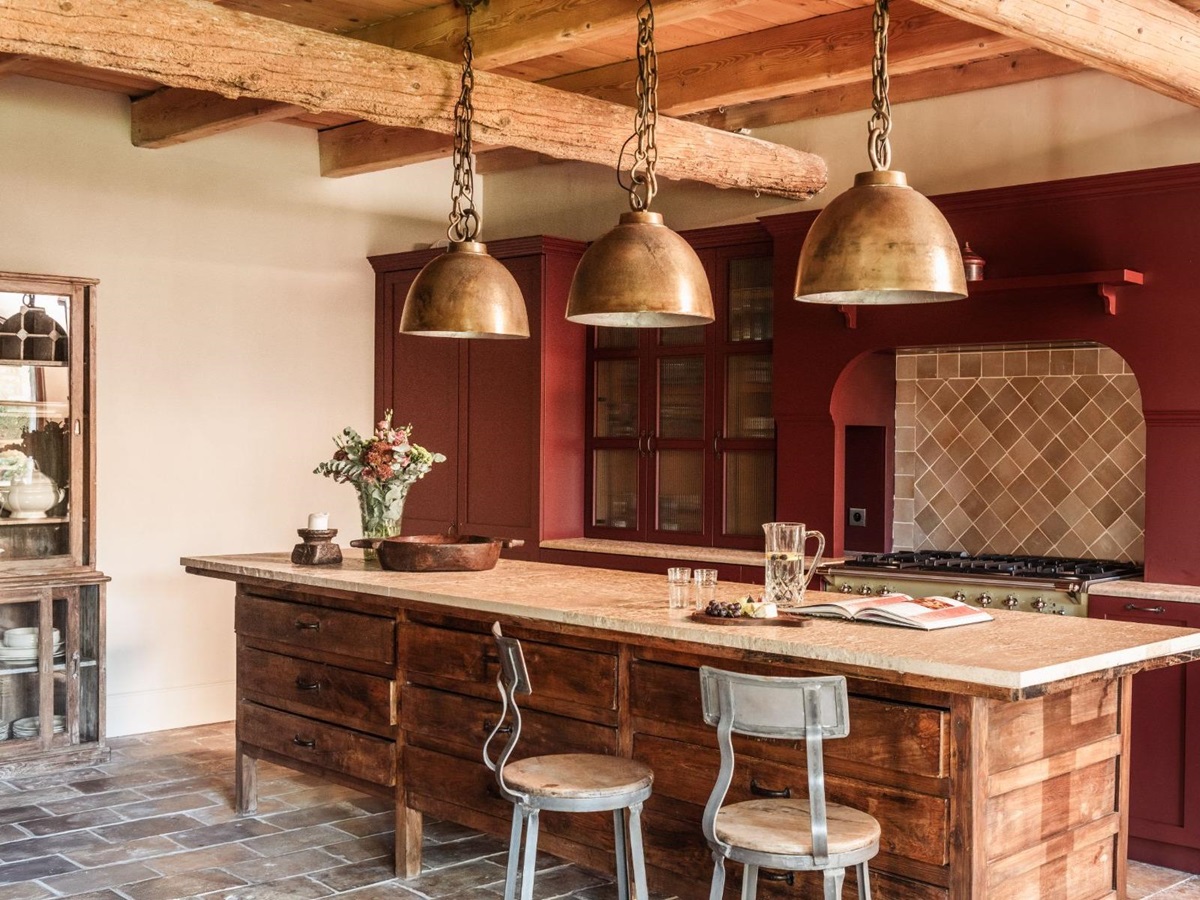 Kitchen at Villa Mouries in Provence