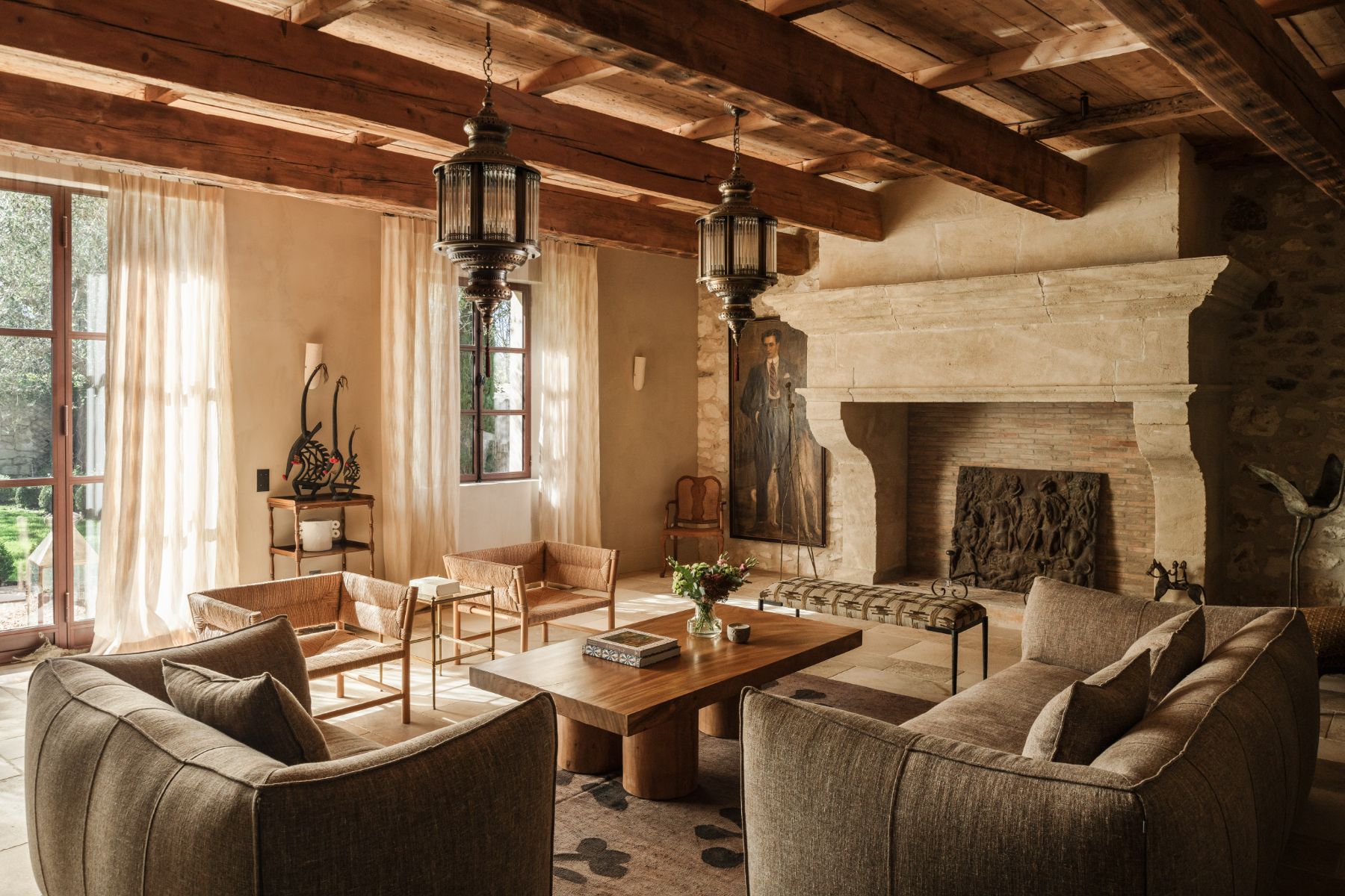 Living Room at Villa Mouries in Provence