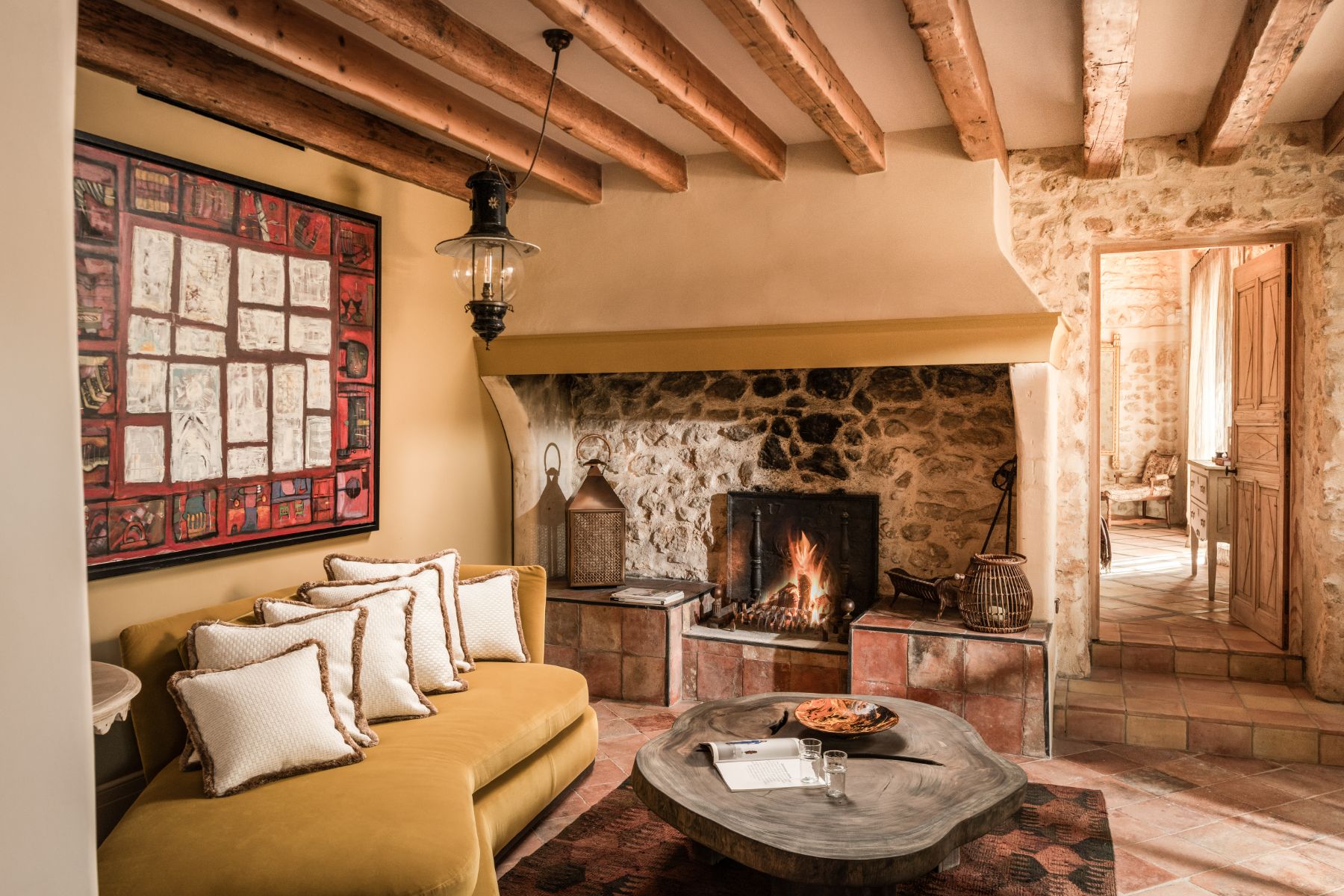 Sitting Room at Villa Mouries in Provence