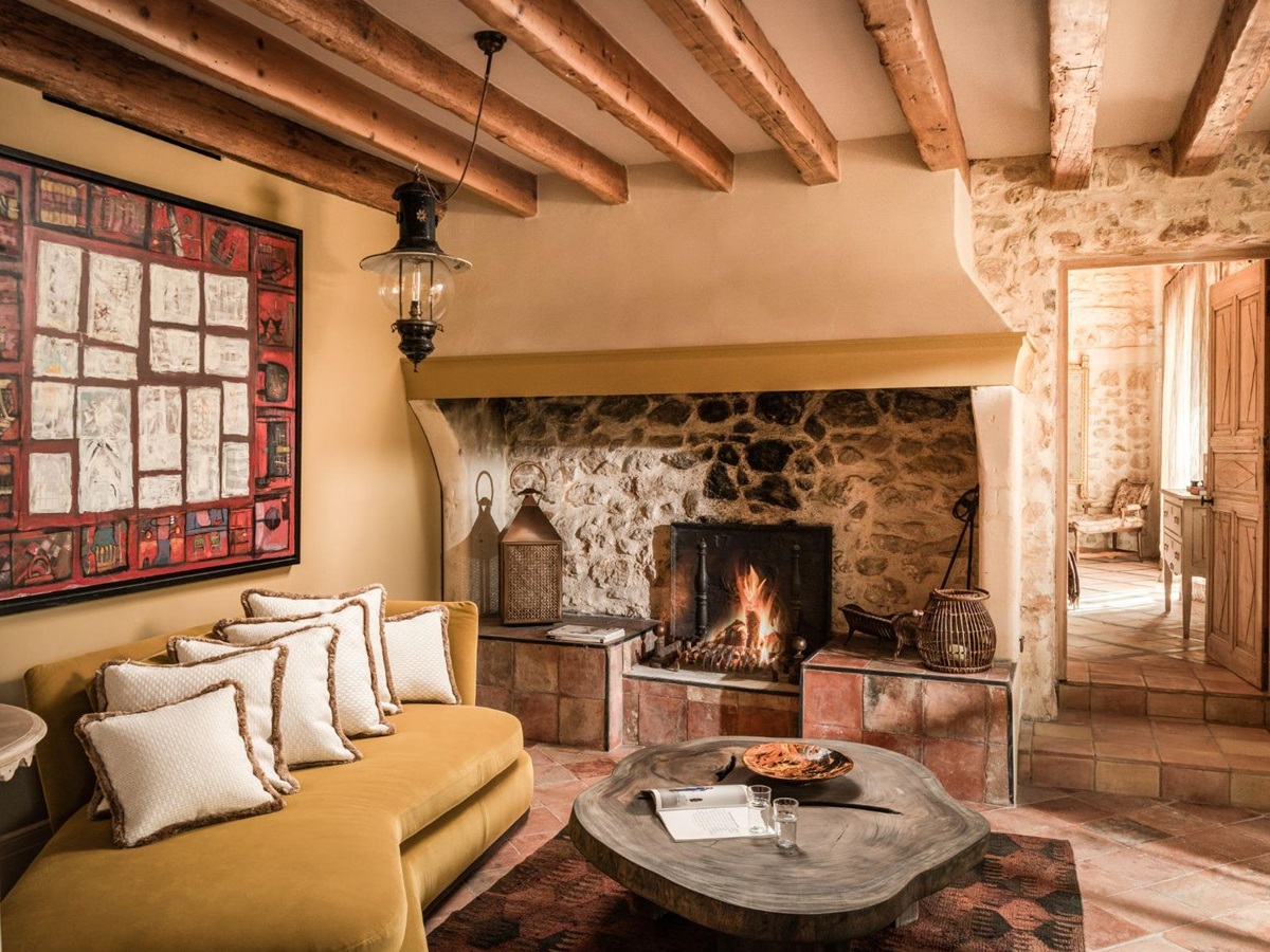 Sitting Room at Villa Mouries in Provence