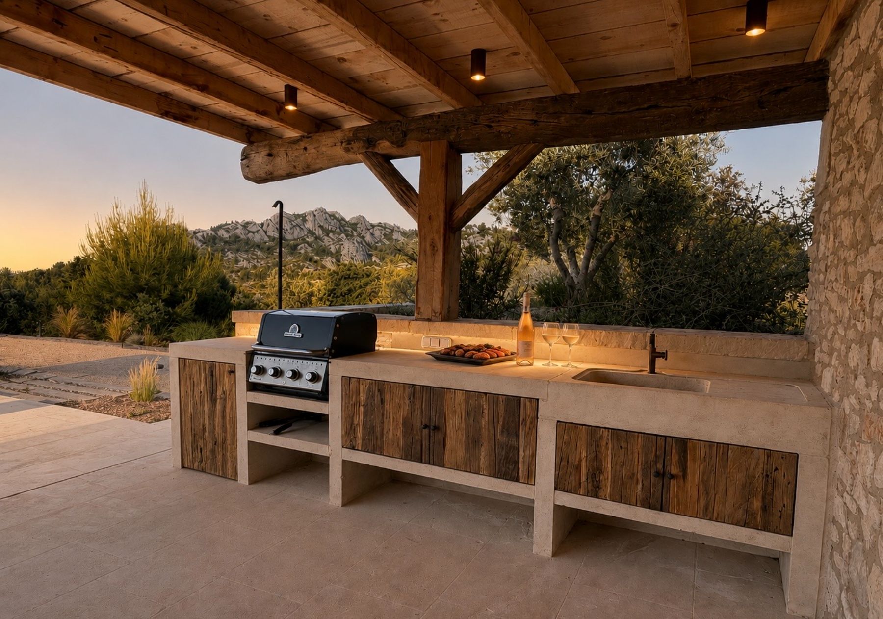 BBQ at Villa Olivier in Provence