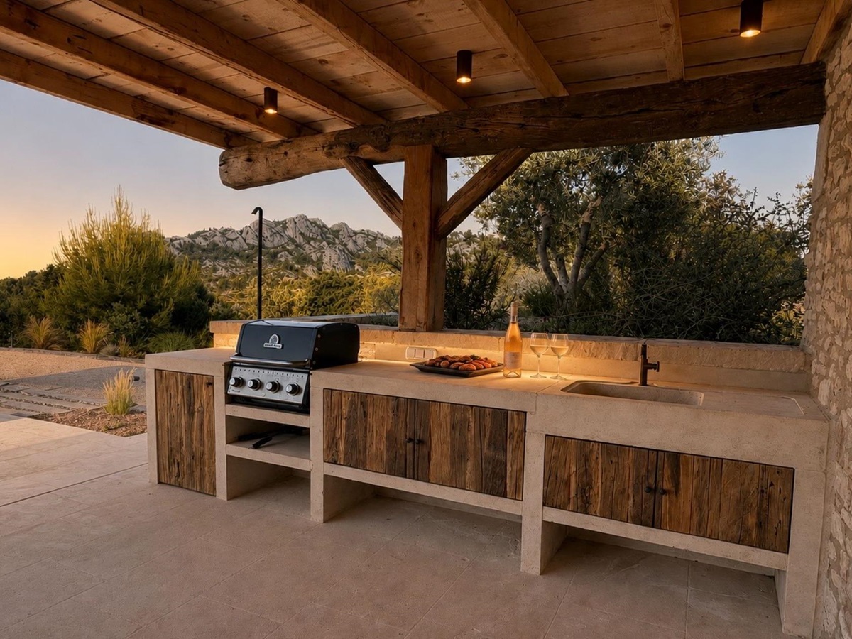 BBQ at Villa Olivier in Provence