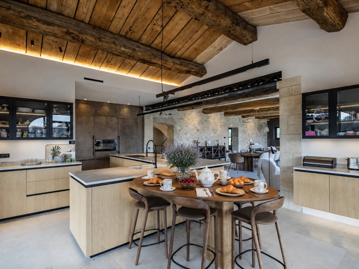 Kitchen at Villa Olivier in Provence