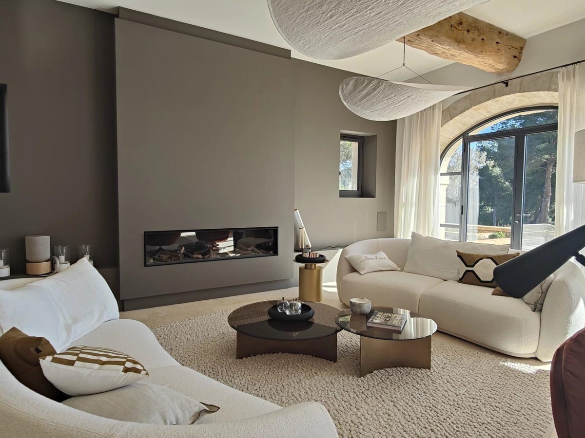 Living room at Villa Olivier in Provence