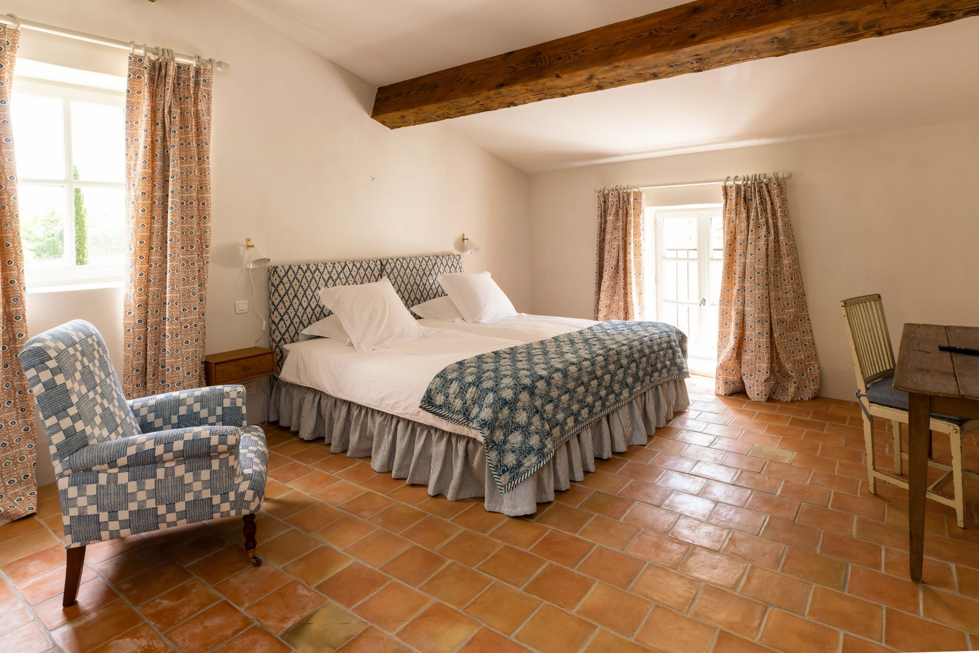Le Mas de Sinety double bedroom at Villa Thyme