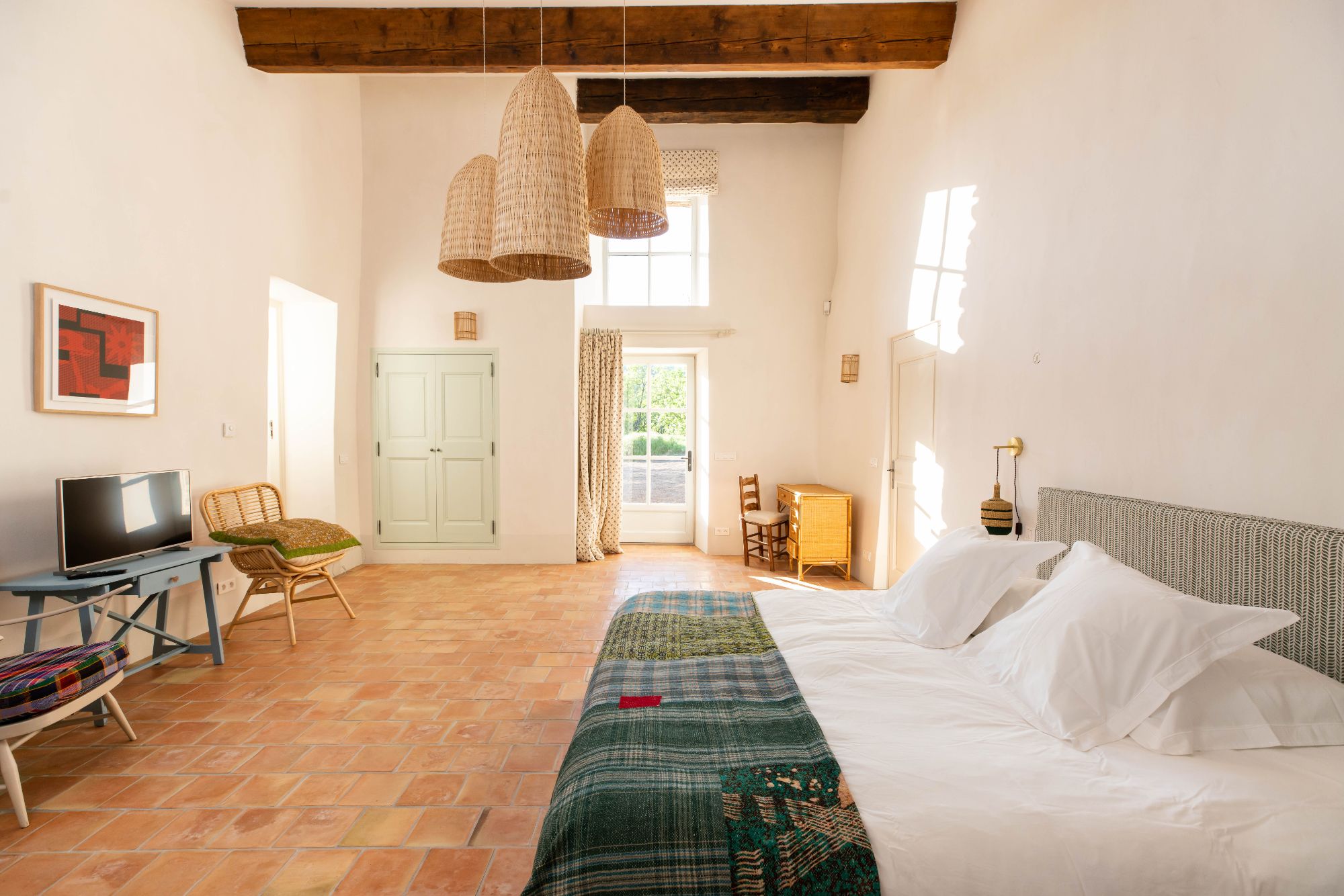 Le Mas de Sinety double bedroom at Villa Thyme
