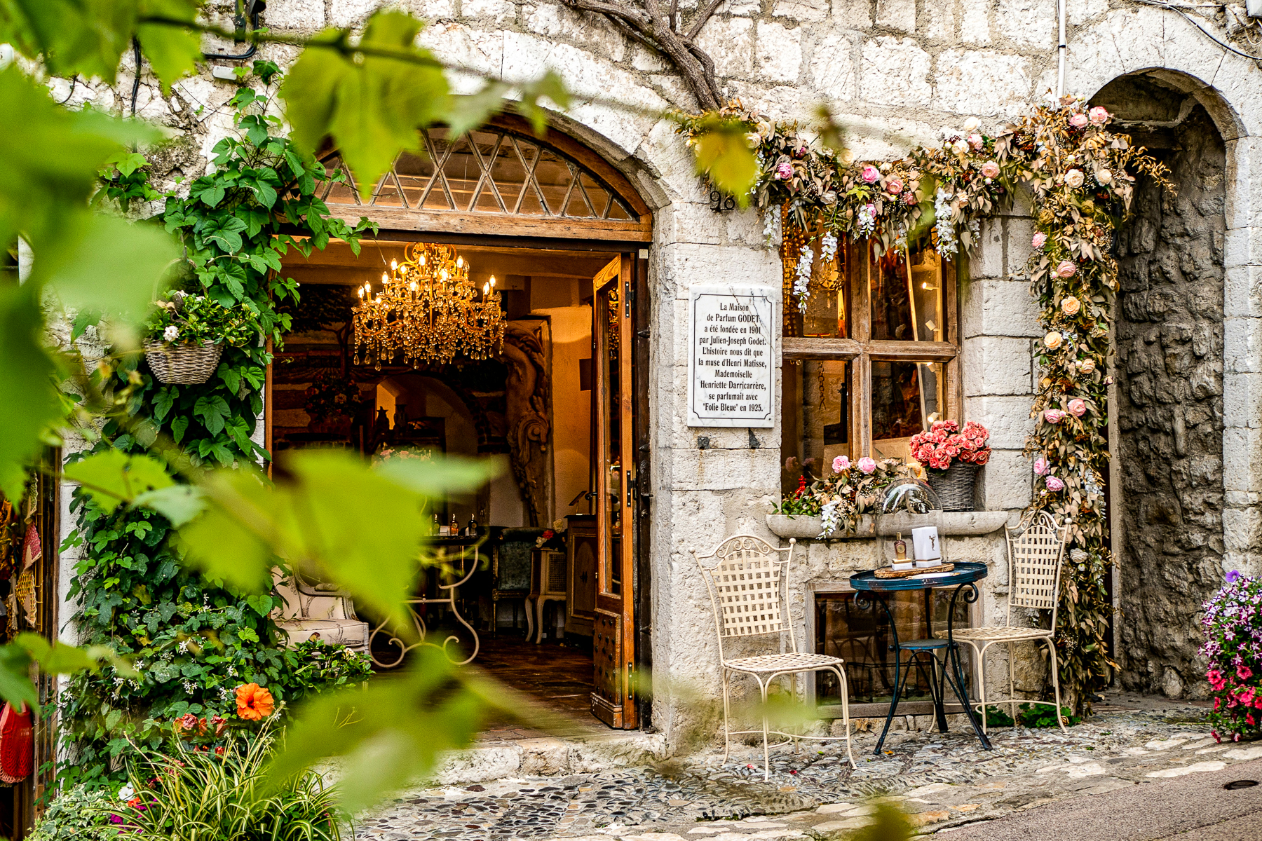 Facade of a shop in Saint Paul de Vence on the Cote d'Azur
