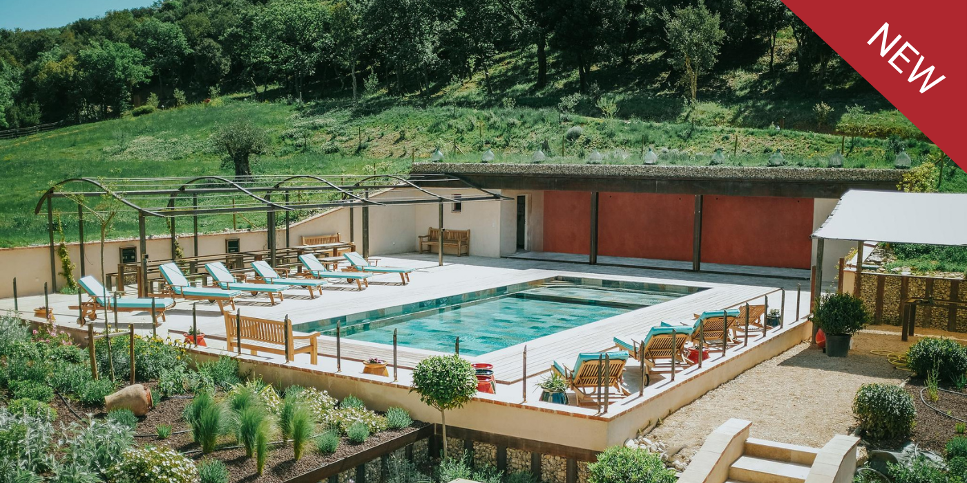 Pool at Villa Castelnou, a luxury villa in the Languedoc, France