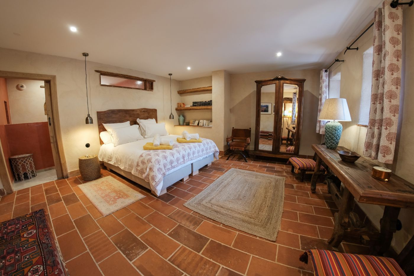 Bedroom 1 at Castelnou in South West France