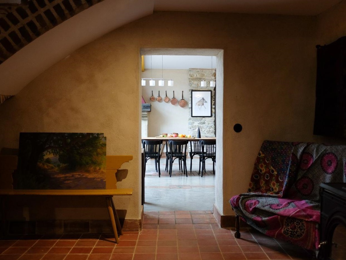 Hallway at Castelnou in South West France