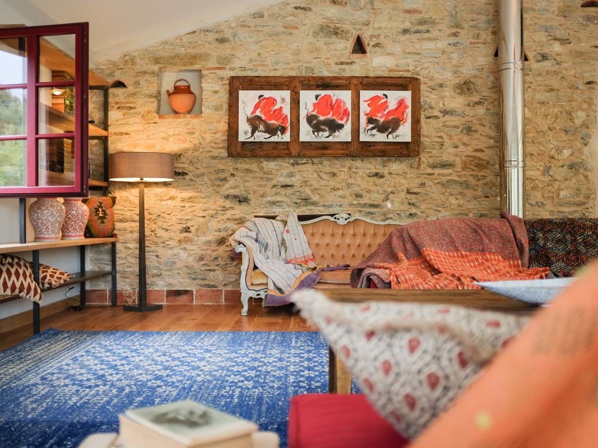 Sitting Room at Castelnou in South West France