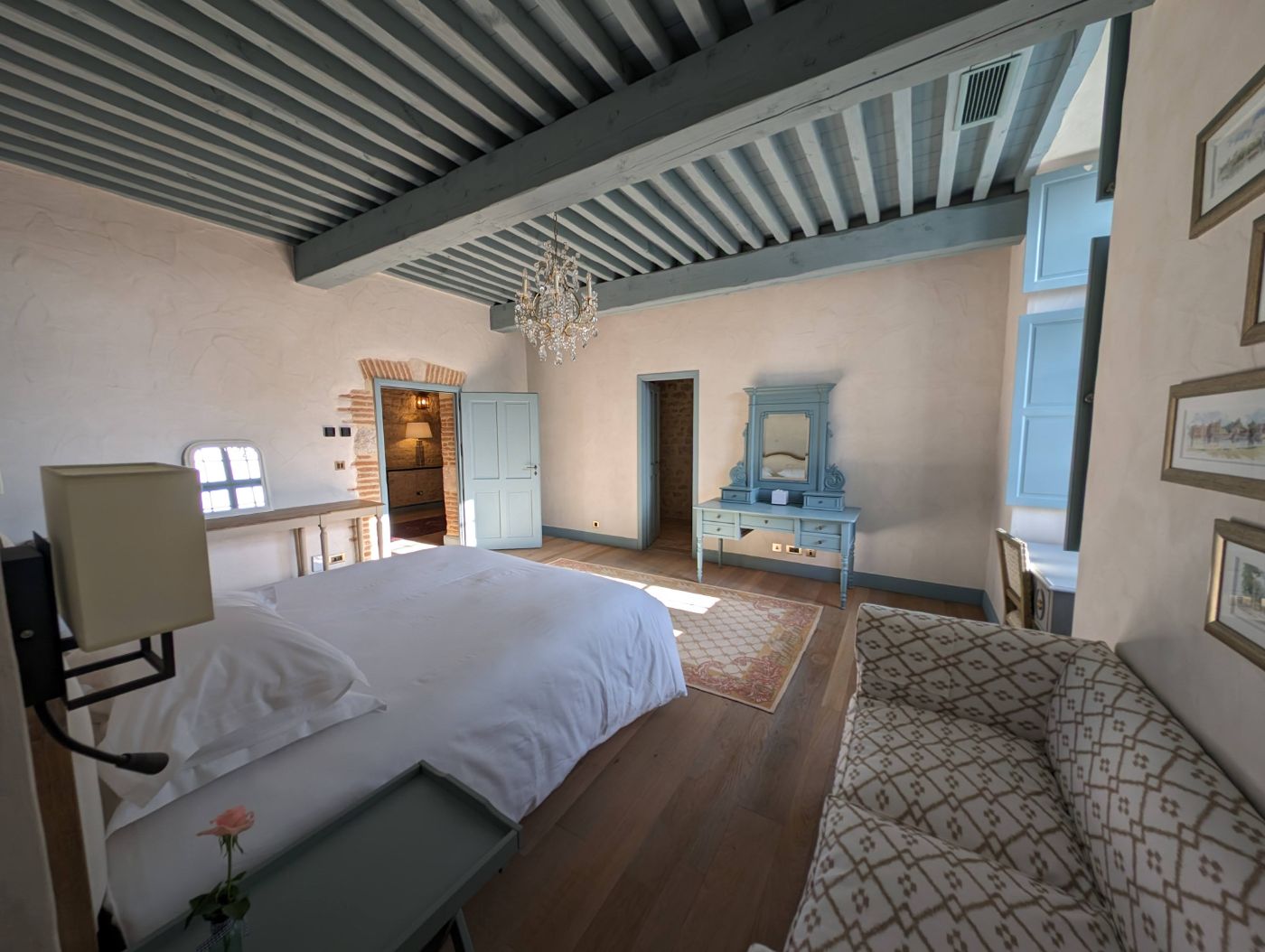 Bedroom 2 at Domaine Alauzie in South West France 