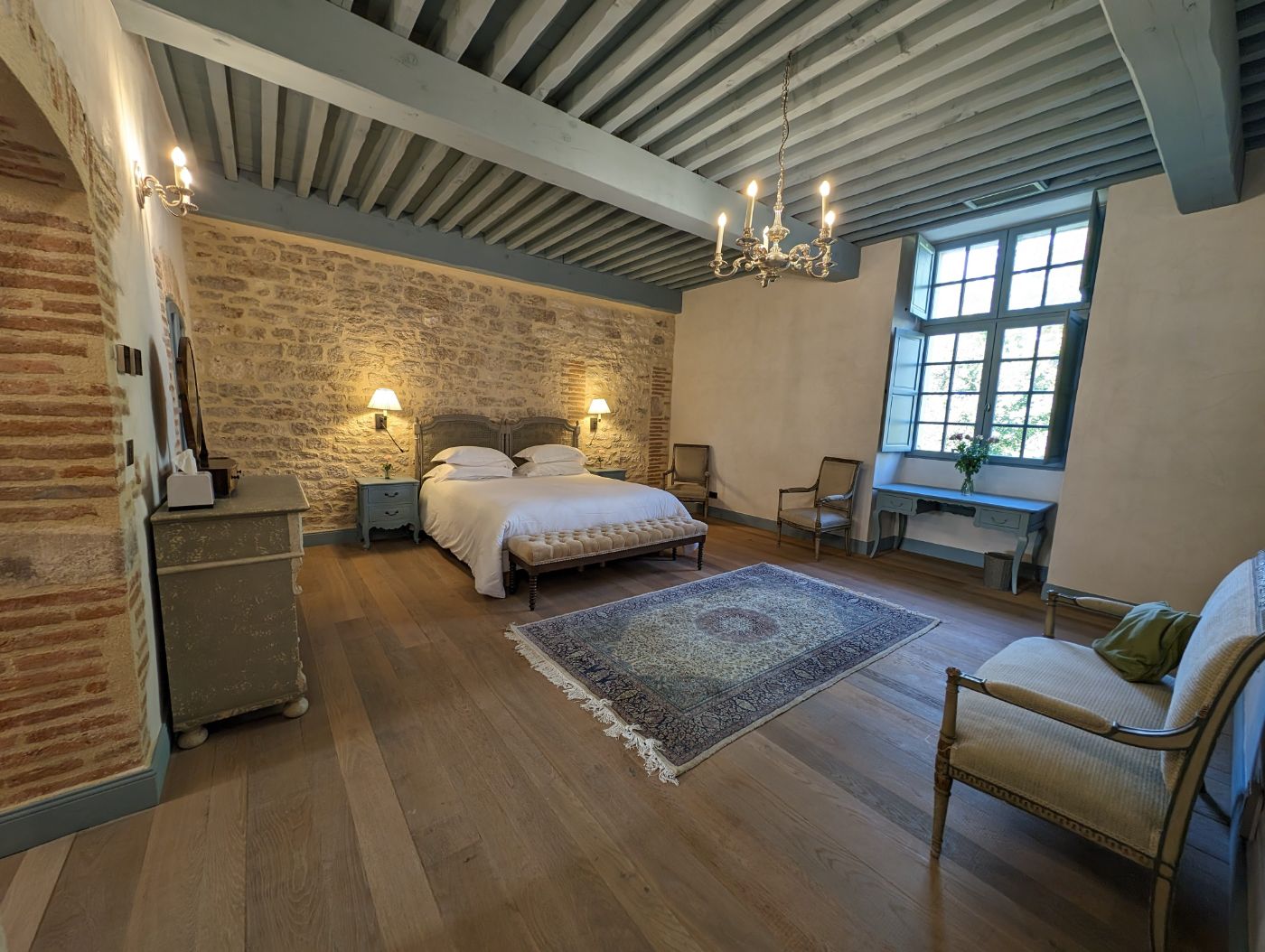 Bedroom 4 at Domaine Alauzie in South West France 