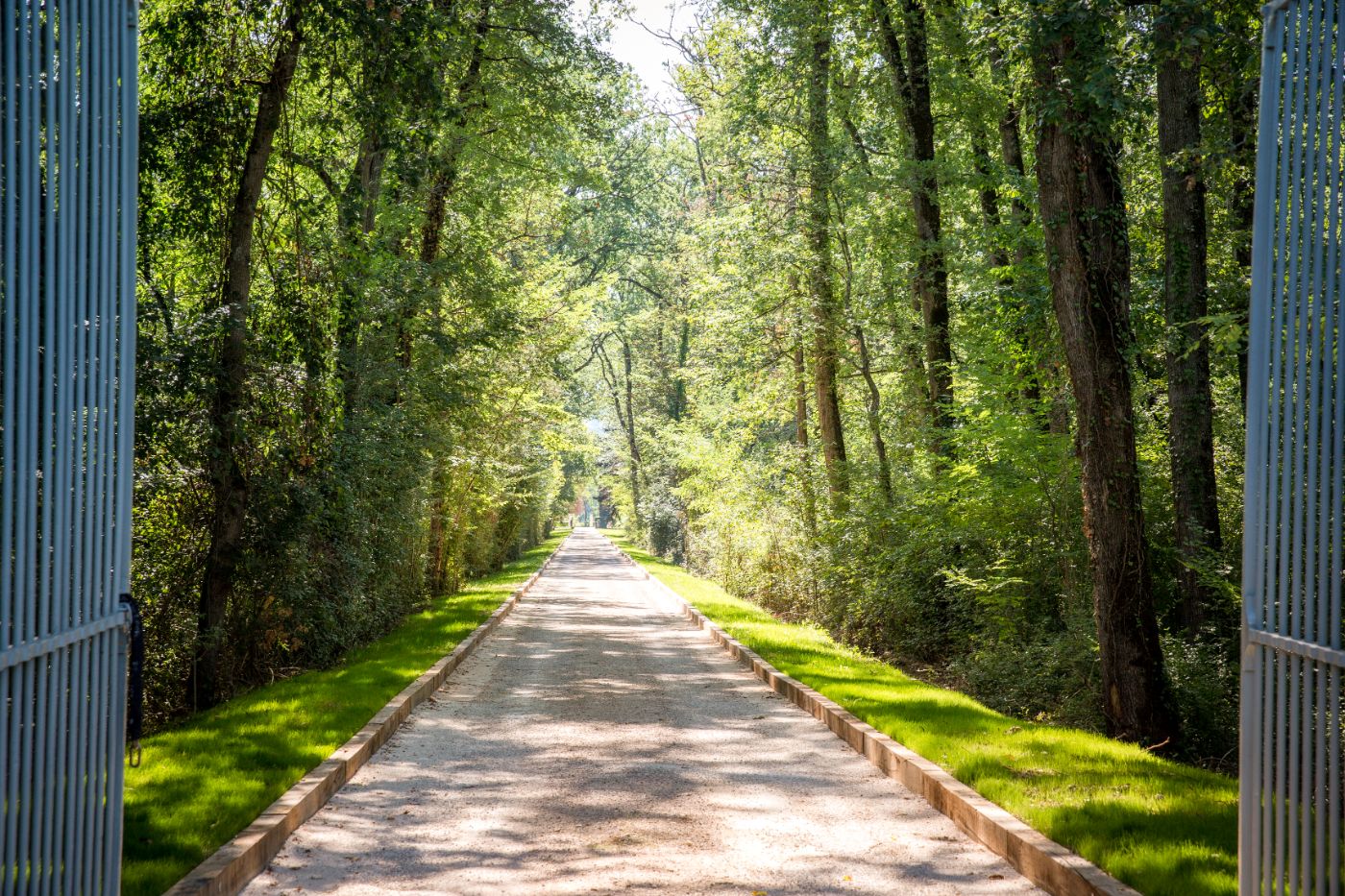 Driveway at Domaine Alauzie in South West France 