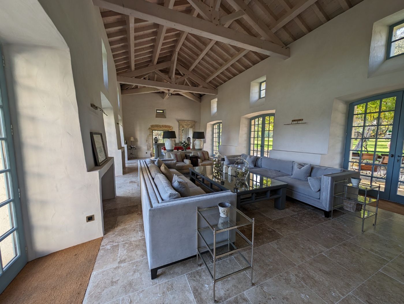 Living Room at Domaine Alauzie in South West France 