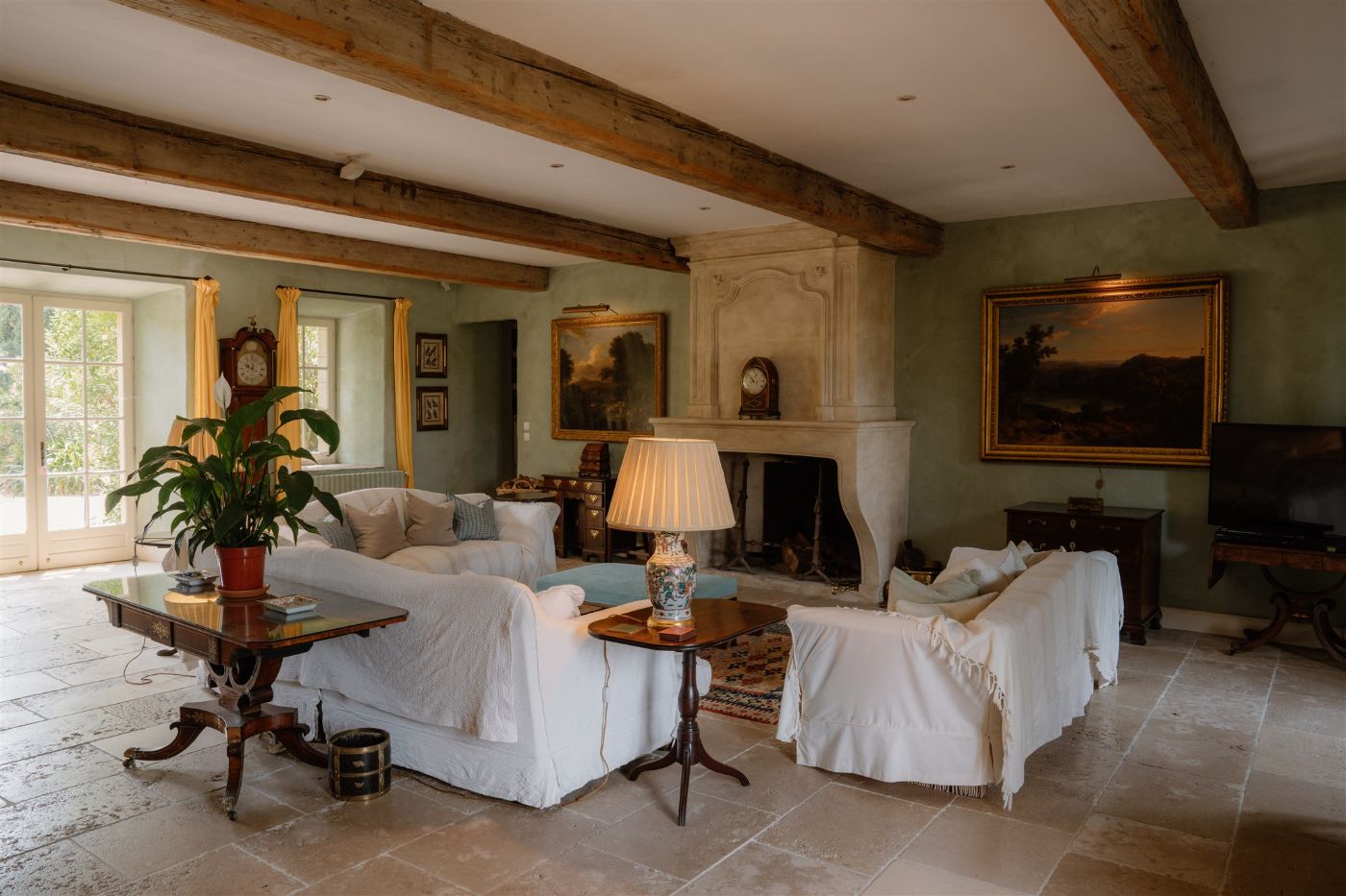Drawing Room at Domaine de Corbieres in South West France