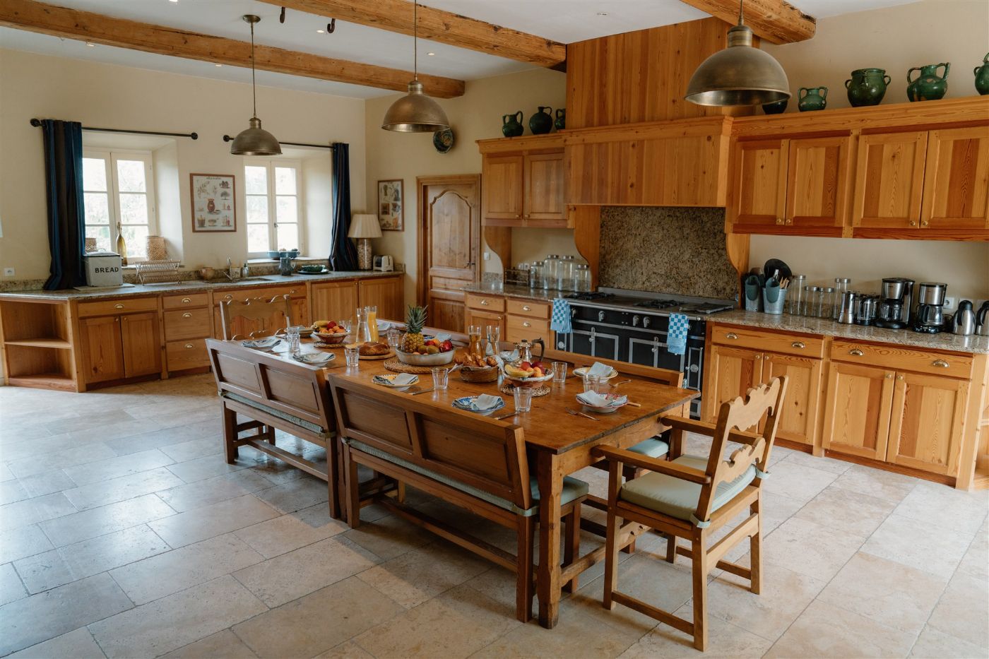 Kitchen at Domaine de Corbieres in South West France
