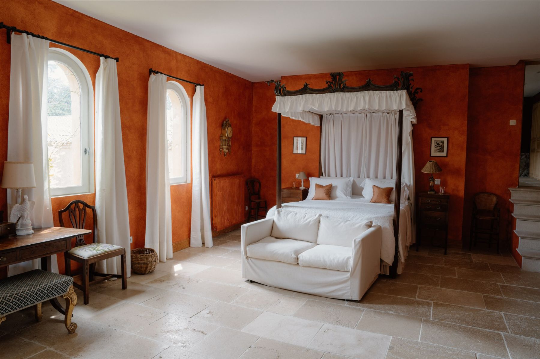 Bedroom at Domaine des Corbieres in South West France