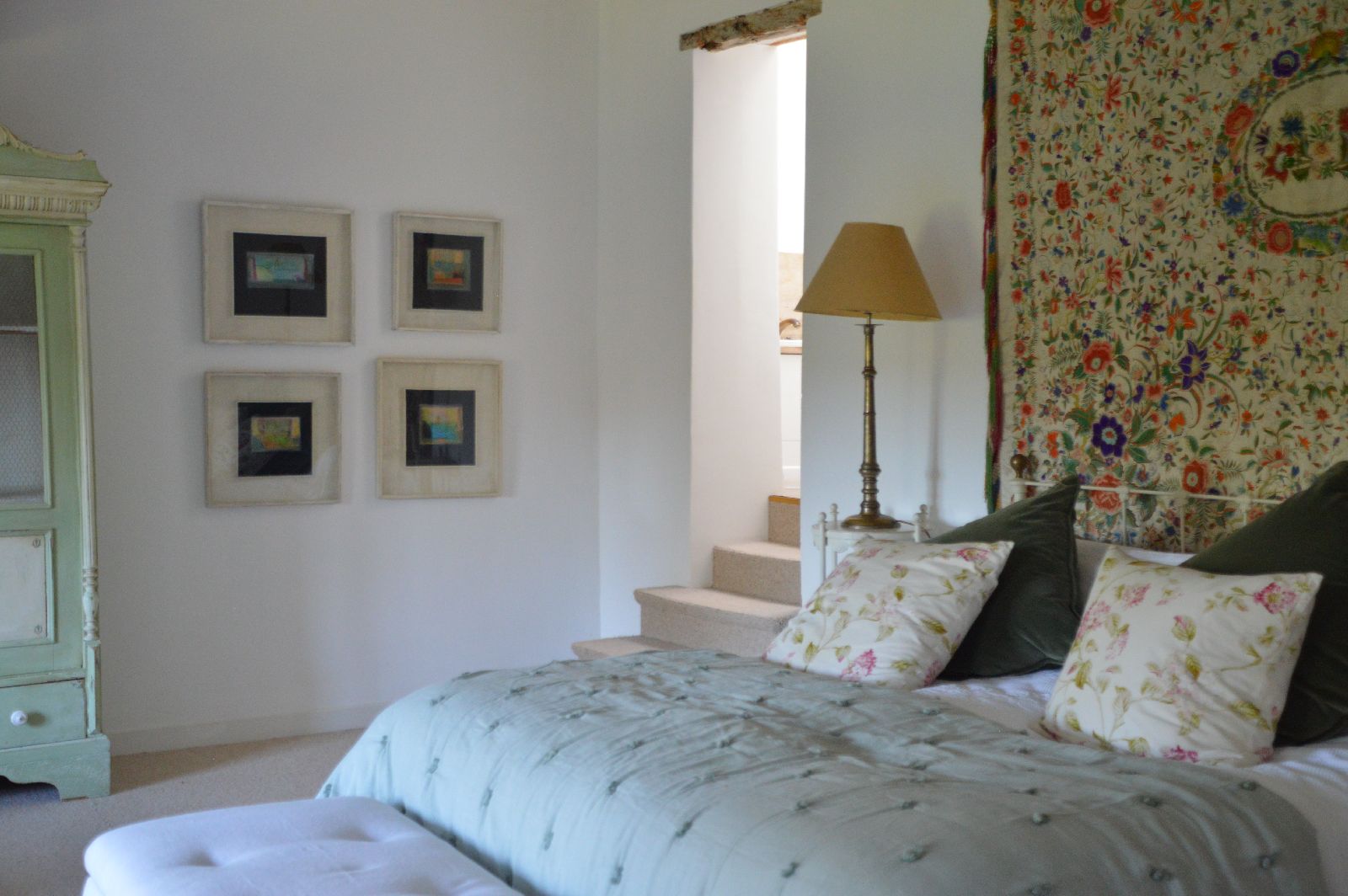 Double bedroom at Domaine de la Hille in France