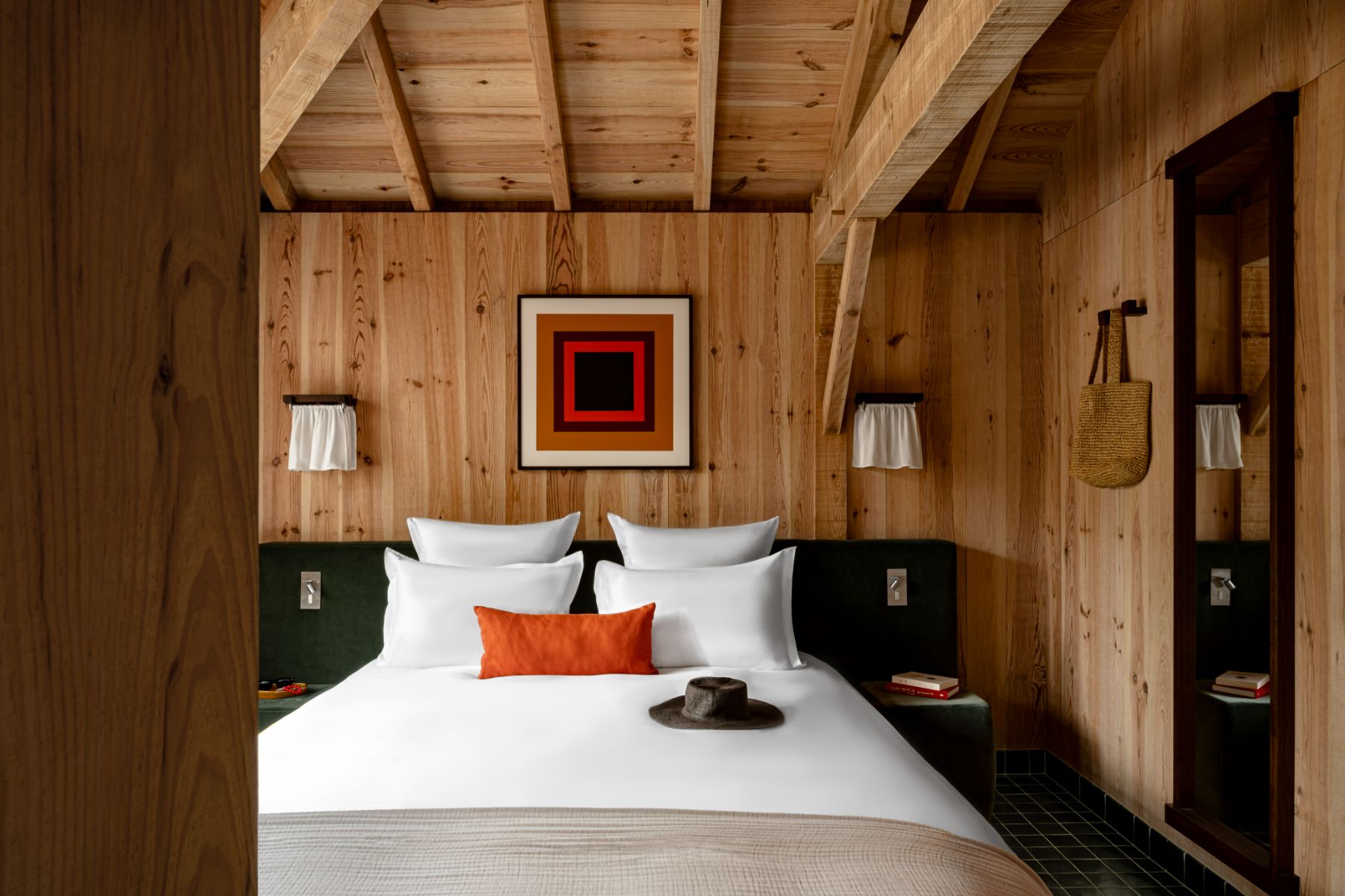 Bedroom 1 at La Cabane du Ferret in Cap Ferret, South West France