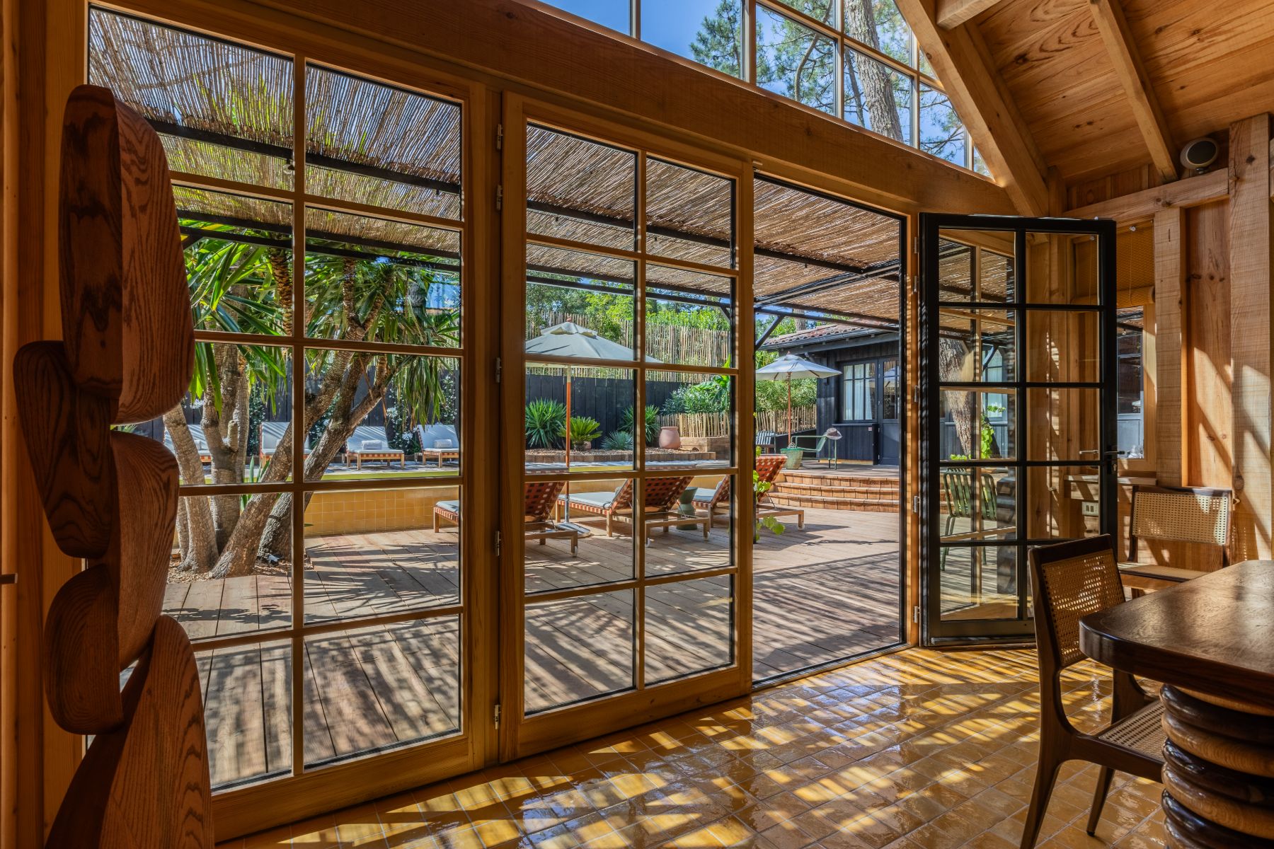 Indoor/ Outdoor Living at La Cabane du Ferret in Cap Ferret, South West France