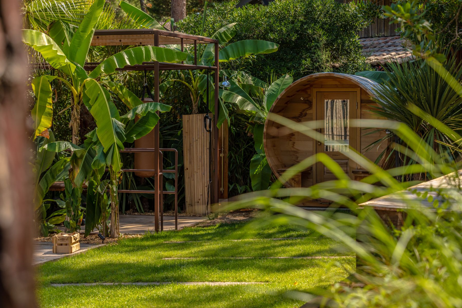 Sauna at La Cabane du Ferret in Cap Ferret, South West France