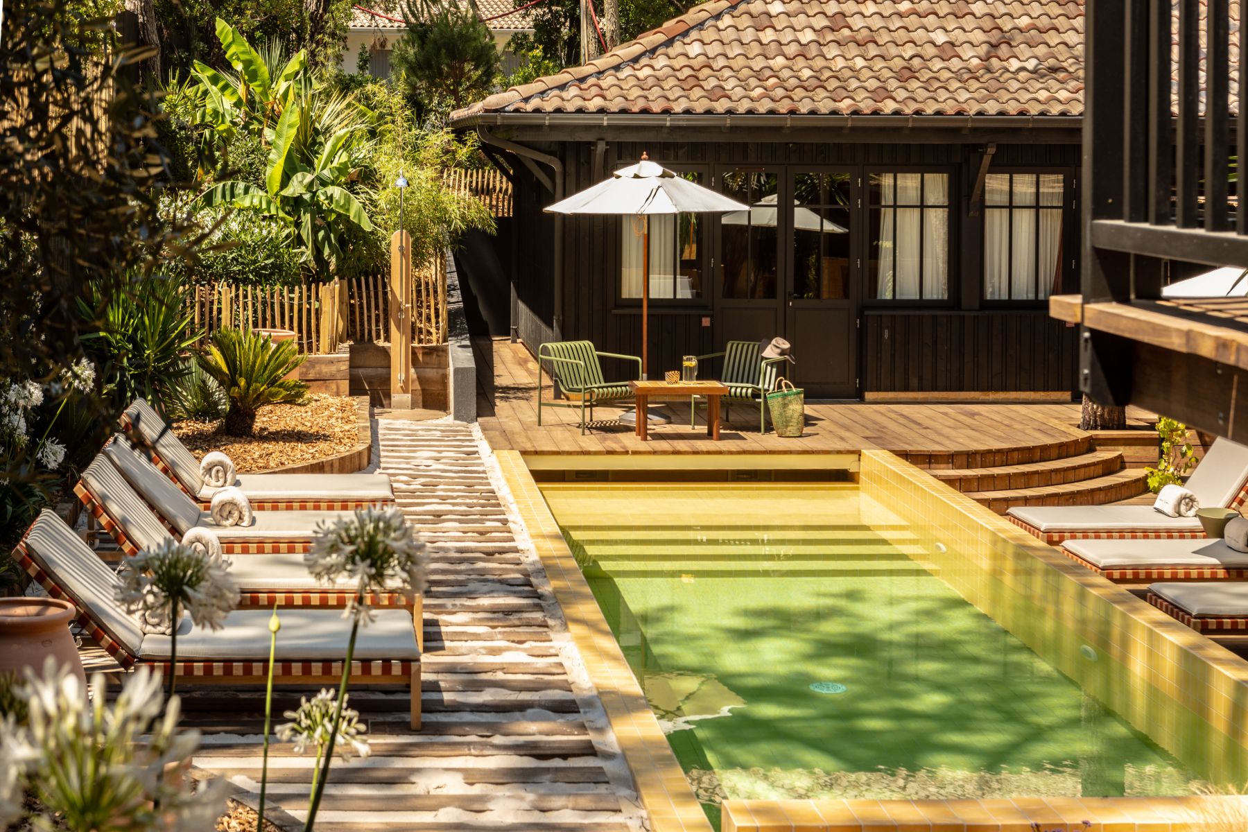 Swimming Pool at La Cabane du Ferret in Cap Ferret, South West France