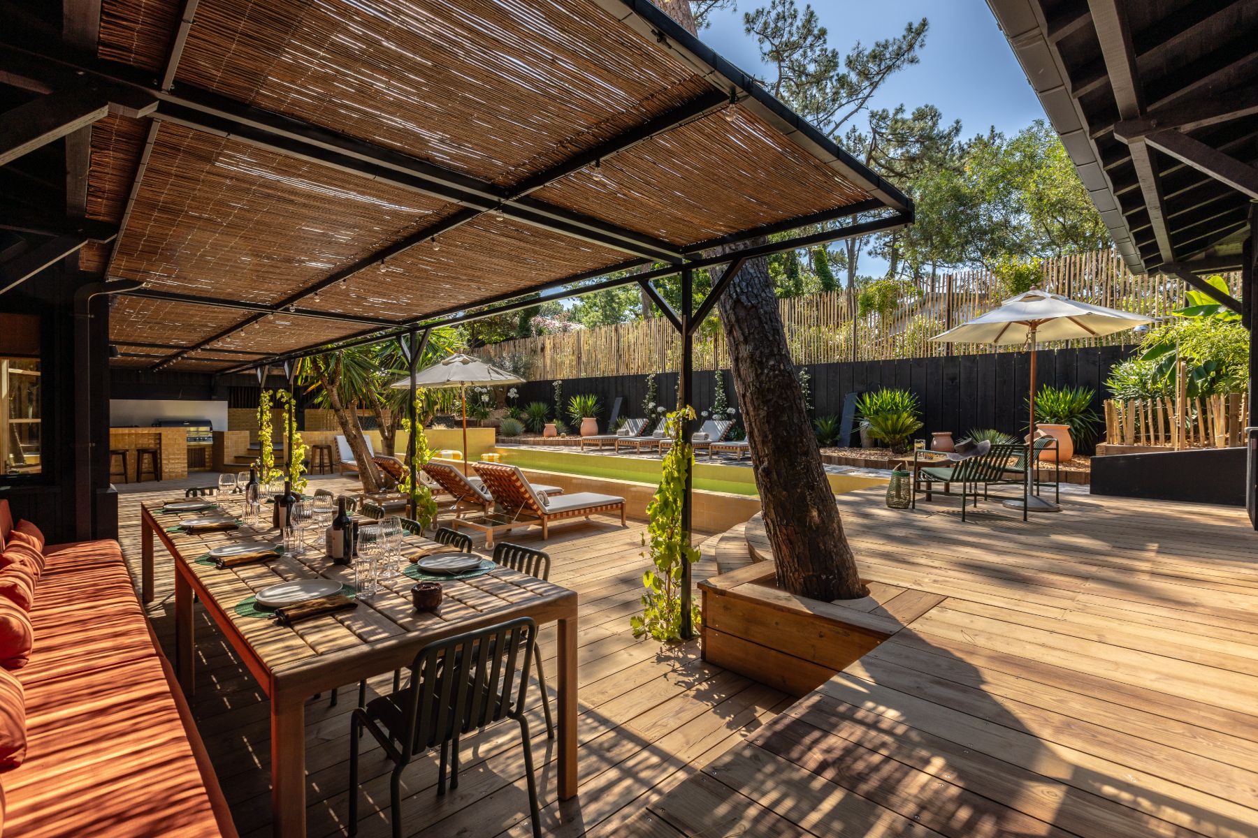 Terrace at La Cabane du Ferret in Cap Ferret, South West France