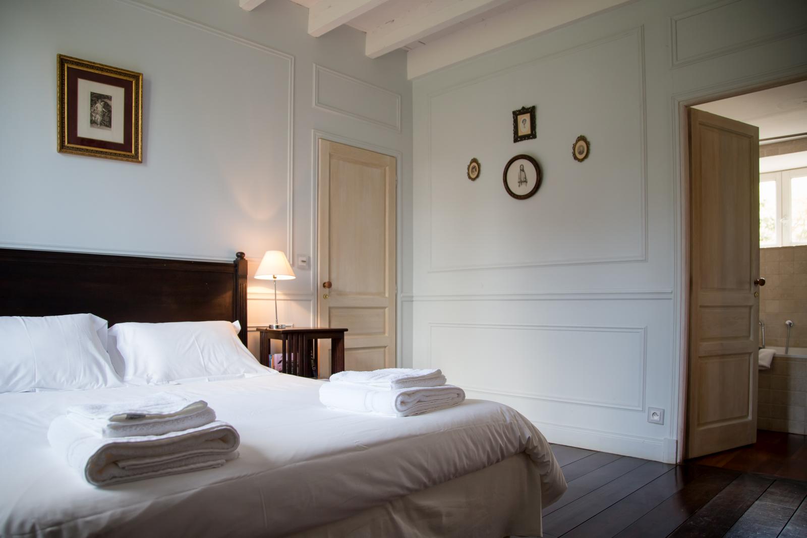 double bedroom in La Colline Bleue, South West France