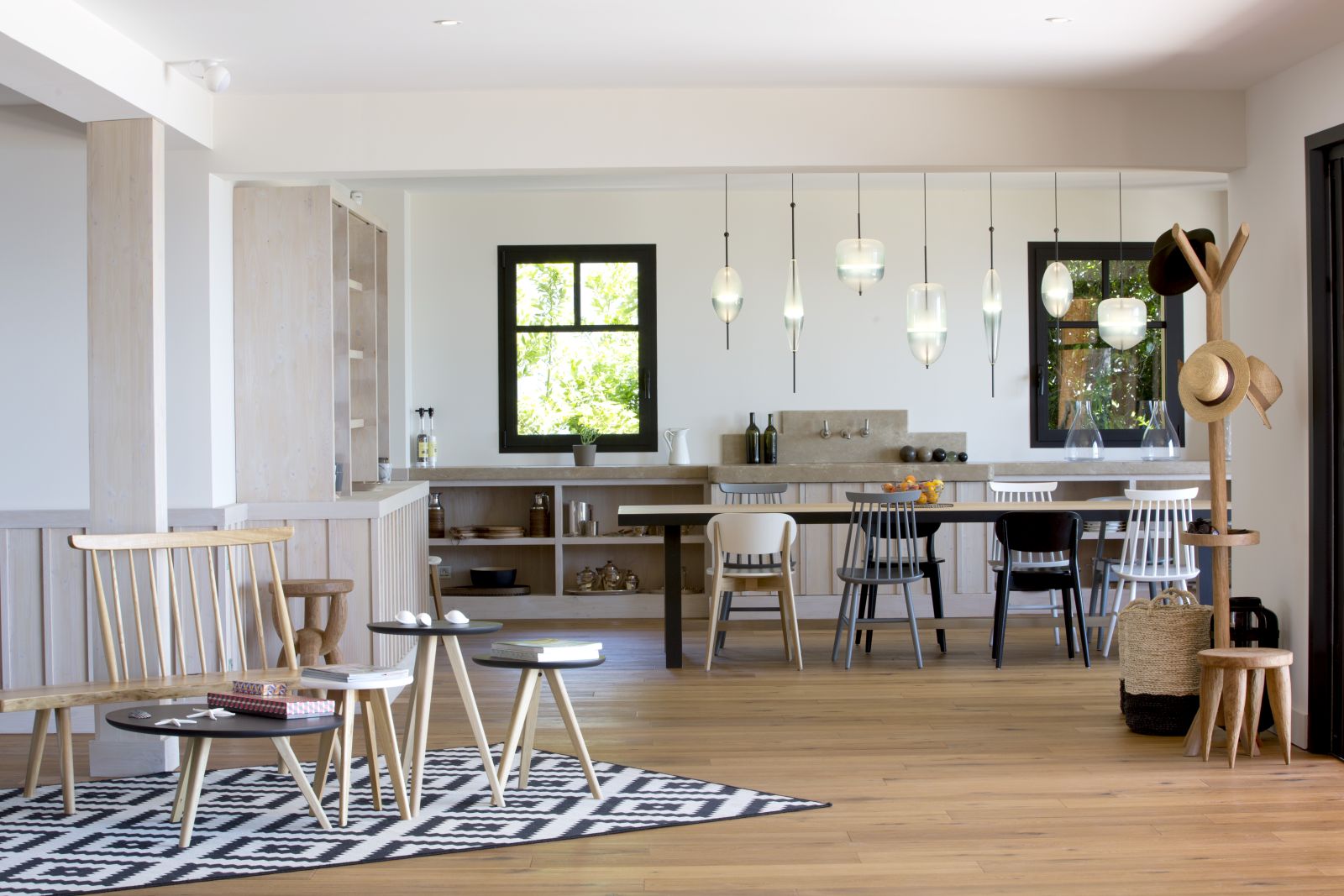 the kitchen at villa carmen