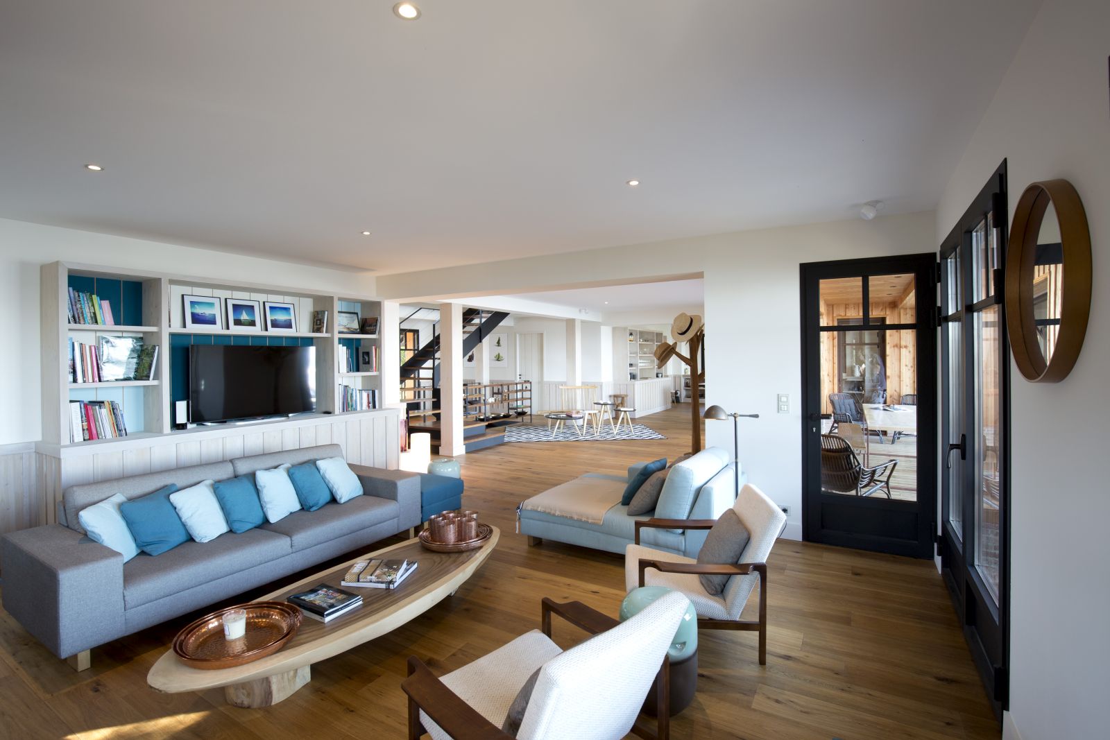 the living room at villa carmen