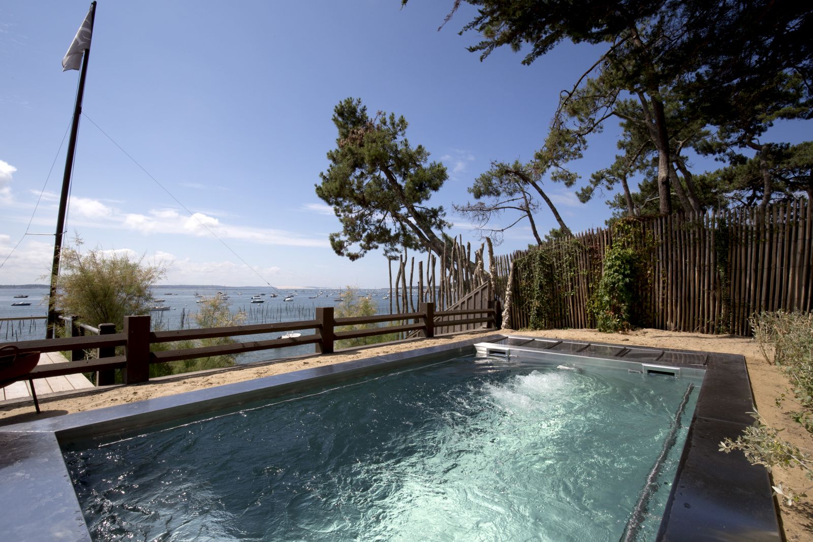 the pool at the villa