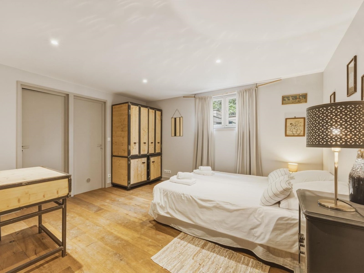 Bedroom at Villa de L'Herbe in South West France