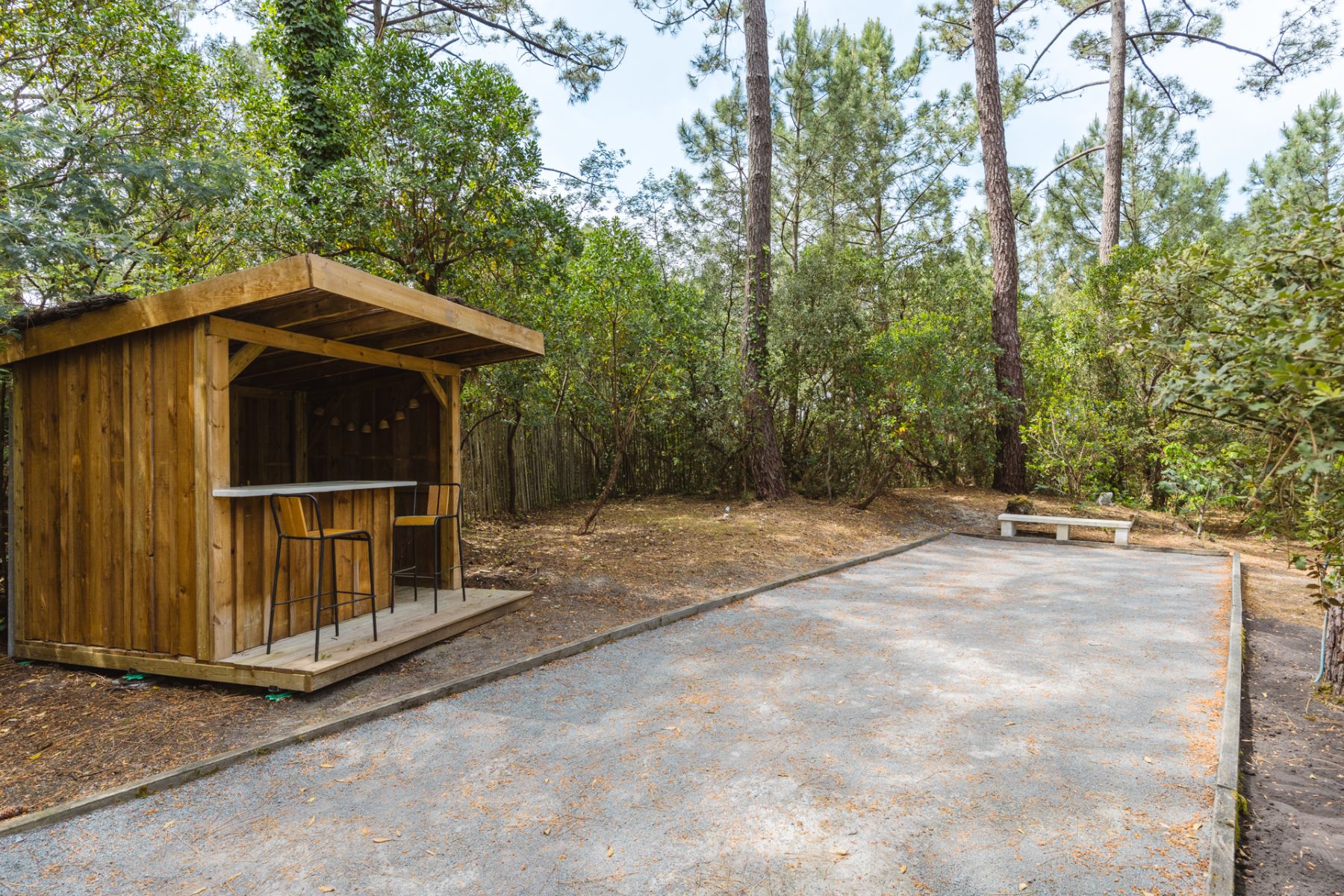 Boules pitch at Villa de L'Herbe in South West France